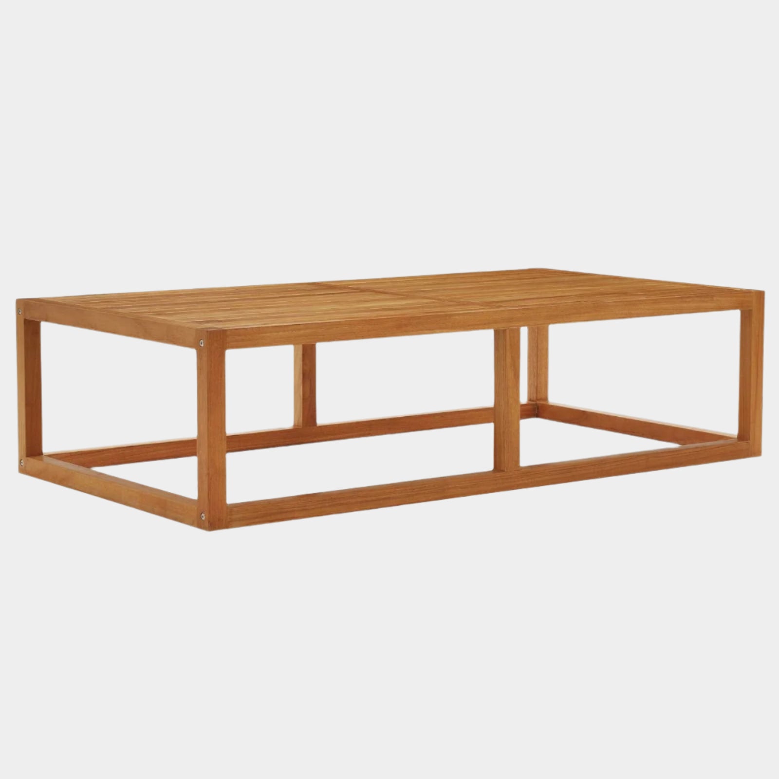Newbury Outdoor Patio Premium Grade A Teak Wood Coffee Table in Natural
