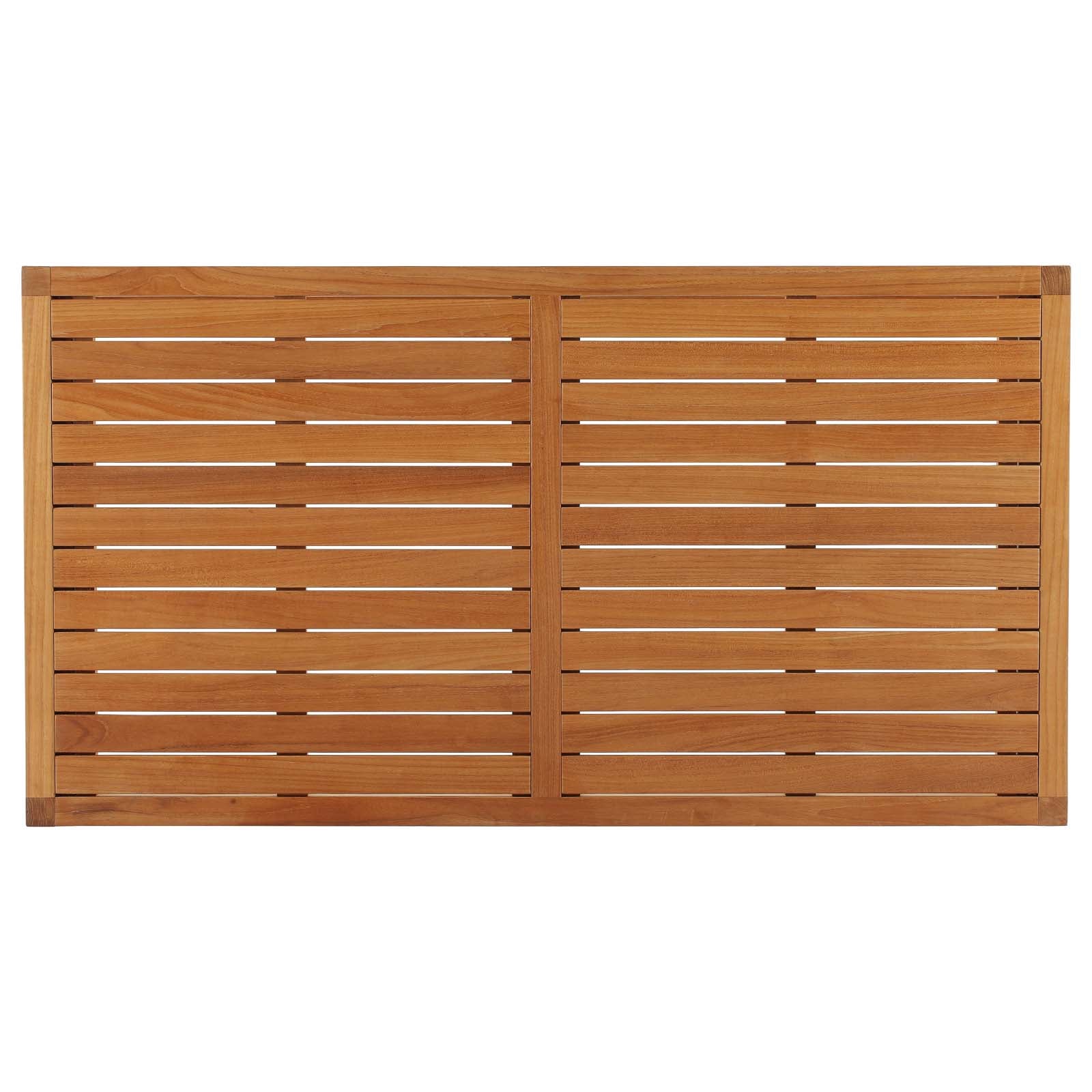 Newbury Outdoor Patio Premium Grade A Teak Wood Coffee Table in Natural