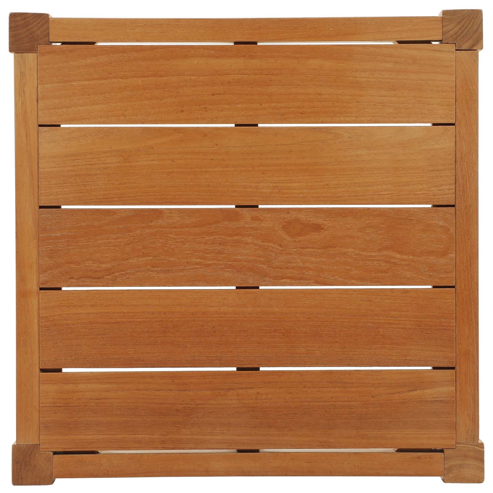 Northlake Outdoor Patio Premium Grade A Teak Wood Side Table in Natural
