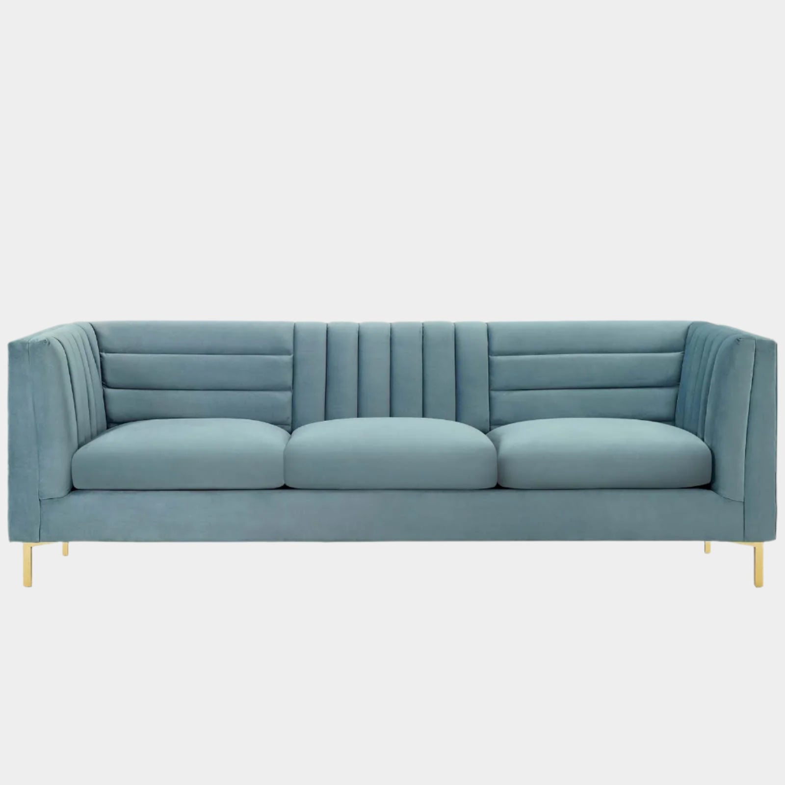 Ingenuity Channel Tufted Performance Velvet Sofa