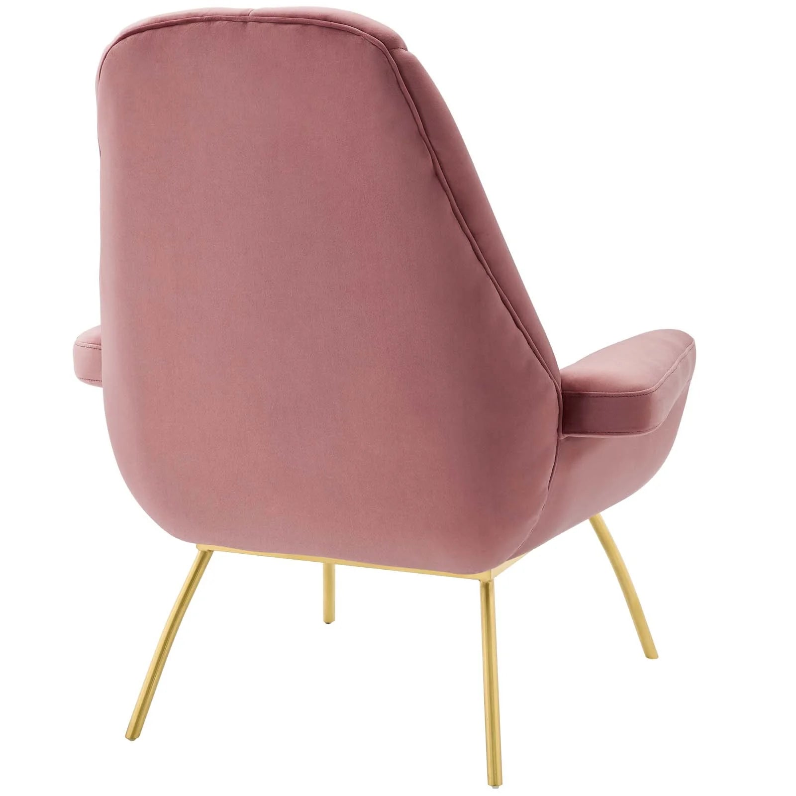 Fauteuil de salon en velours Ponder Performance