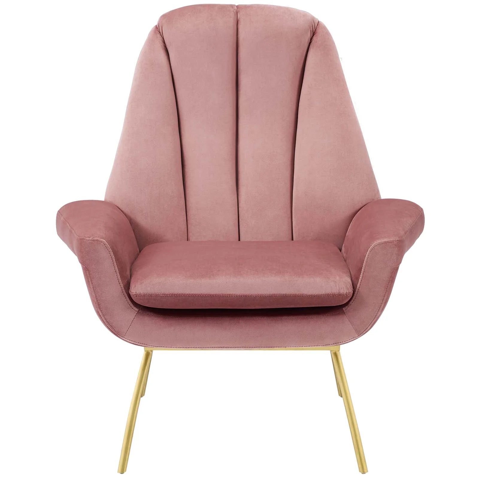 Fauteuil de salon en velours Ponder Performance
