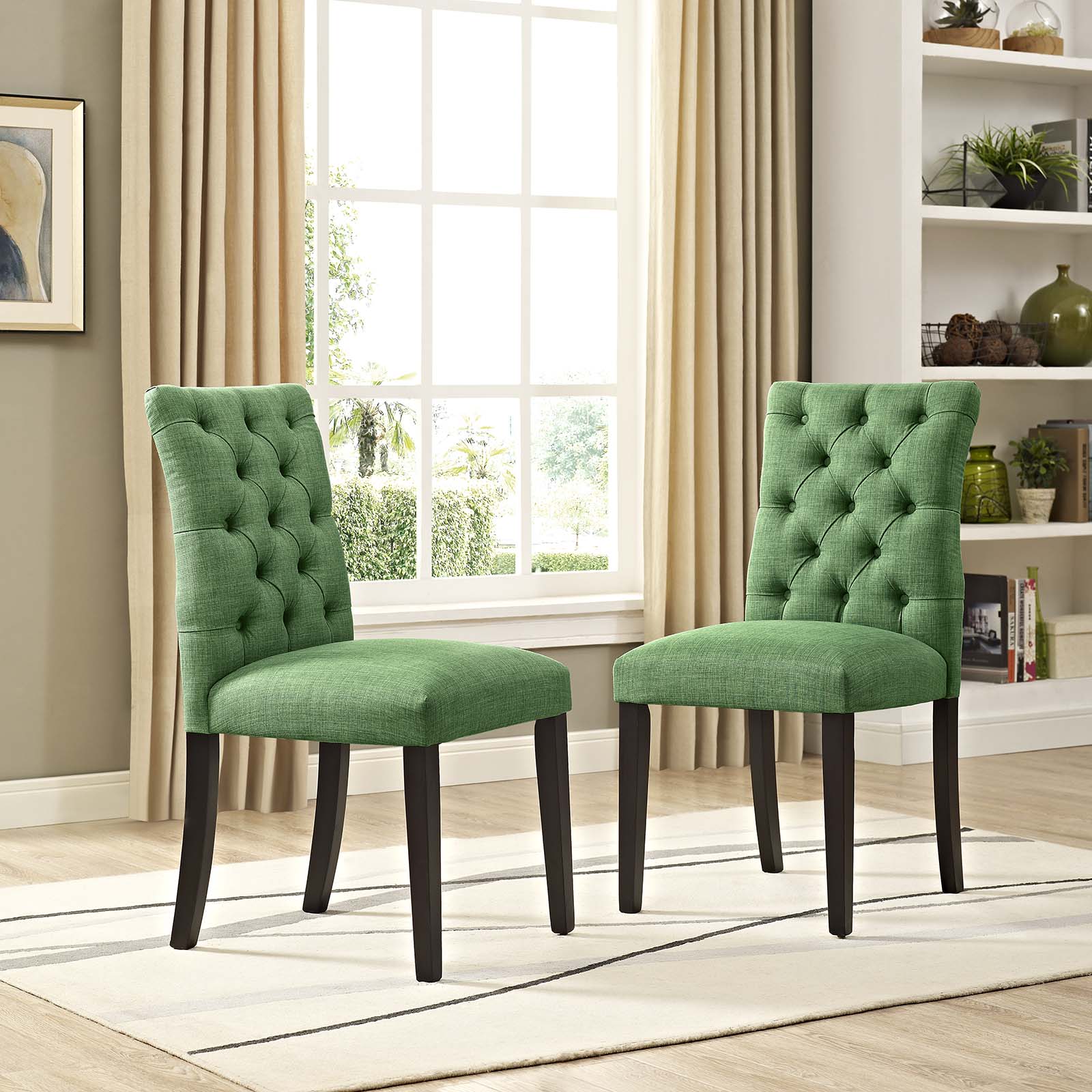 Duchess Fabric Dining Chair Set of 2