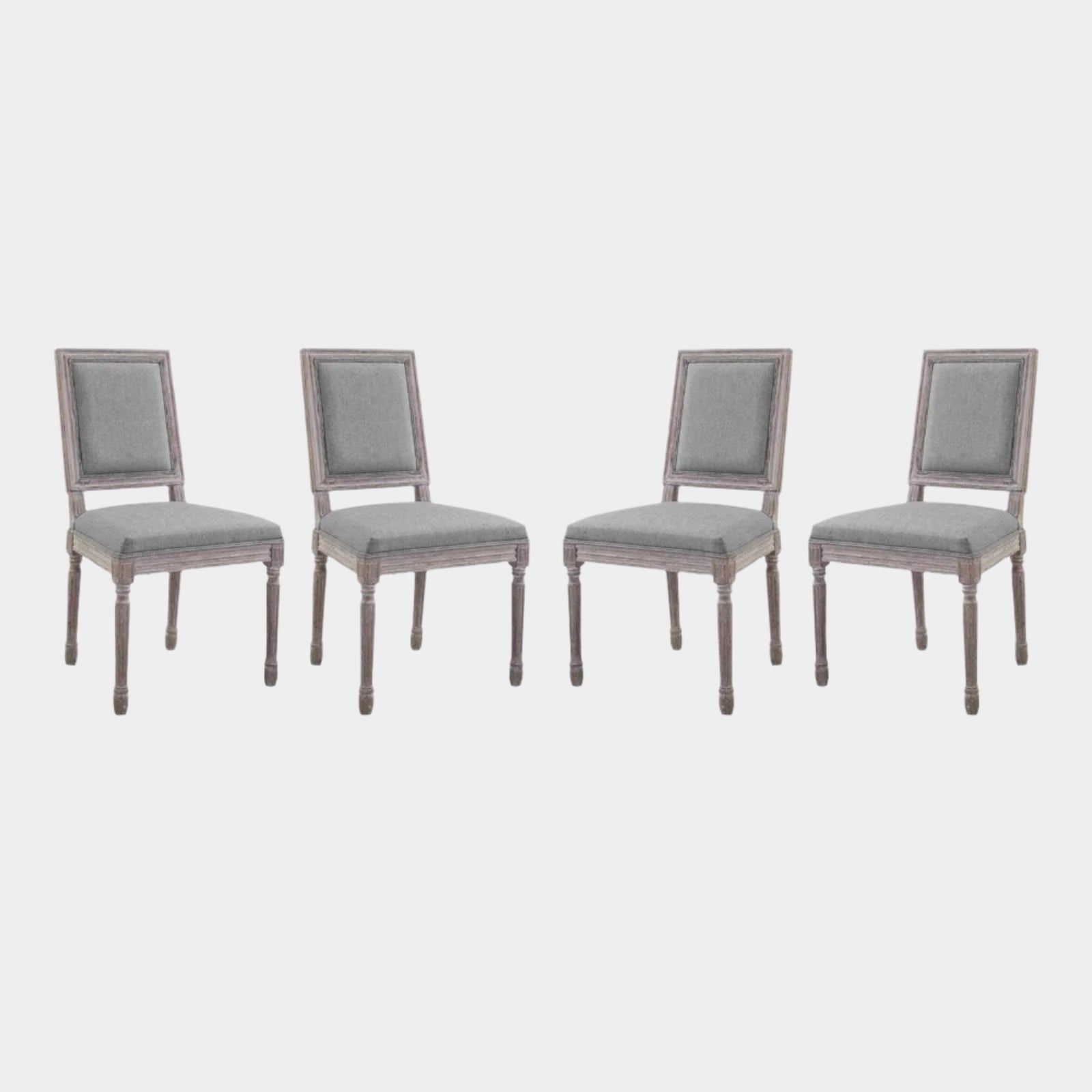 Court Dining Side Chair Upholstered Fabric Set of 4