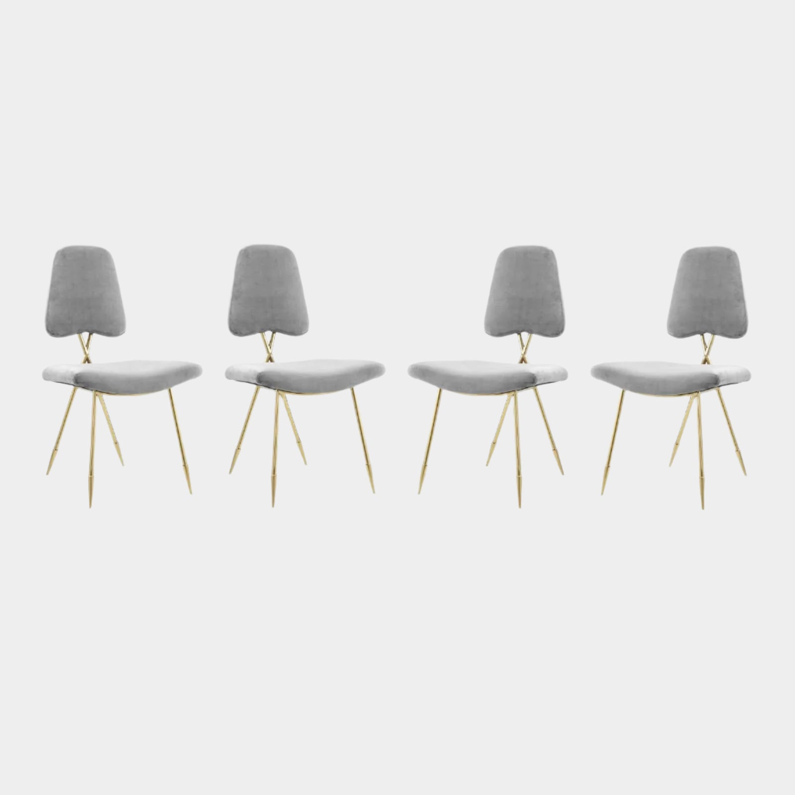 Ponder Dining Side Chair Set of 4 in Gray