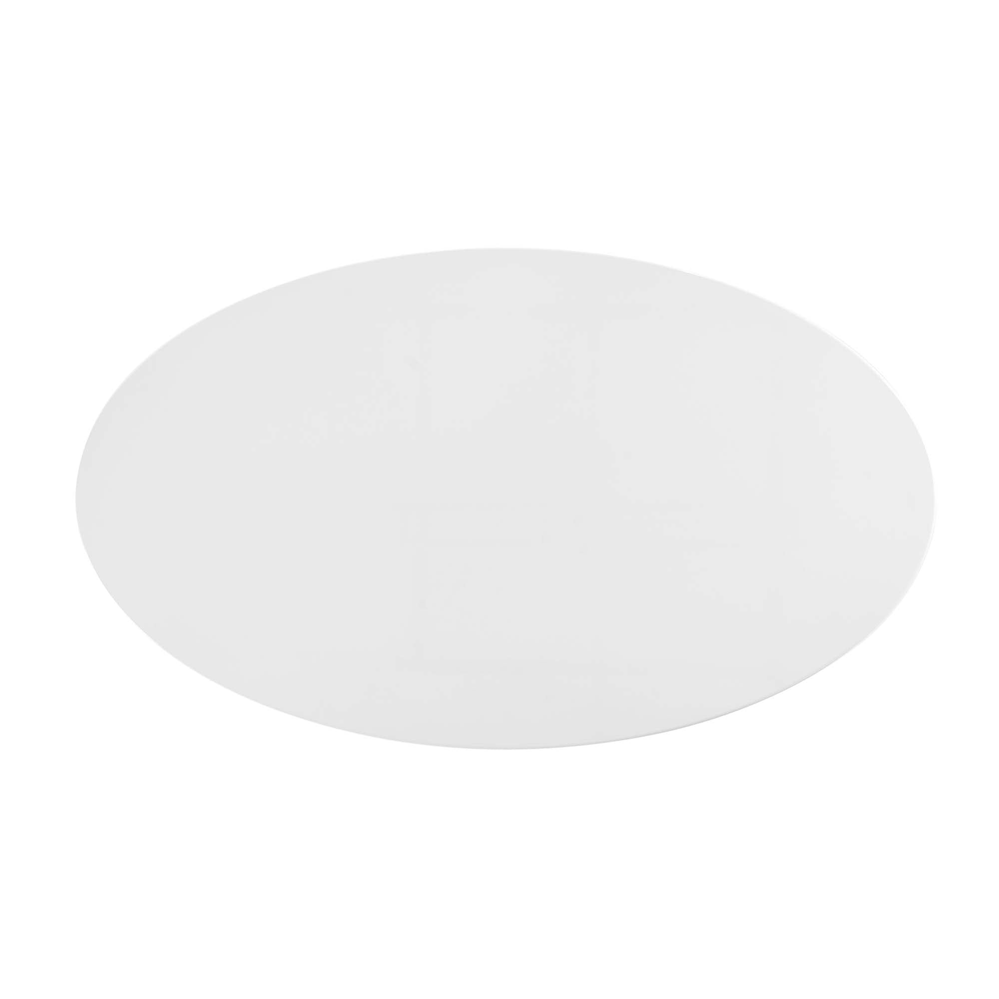 Oval-Shaped Wood Coffee Table