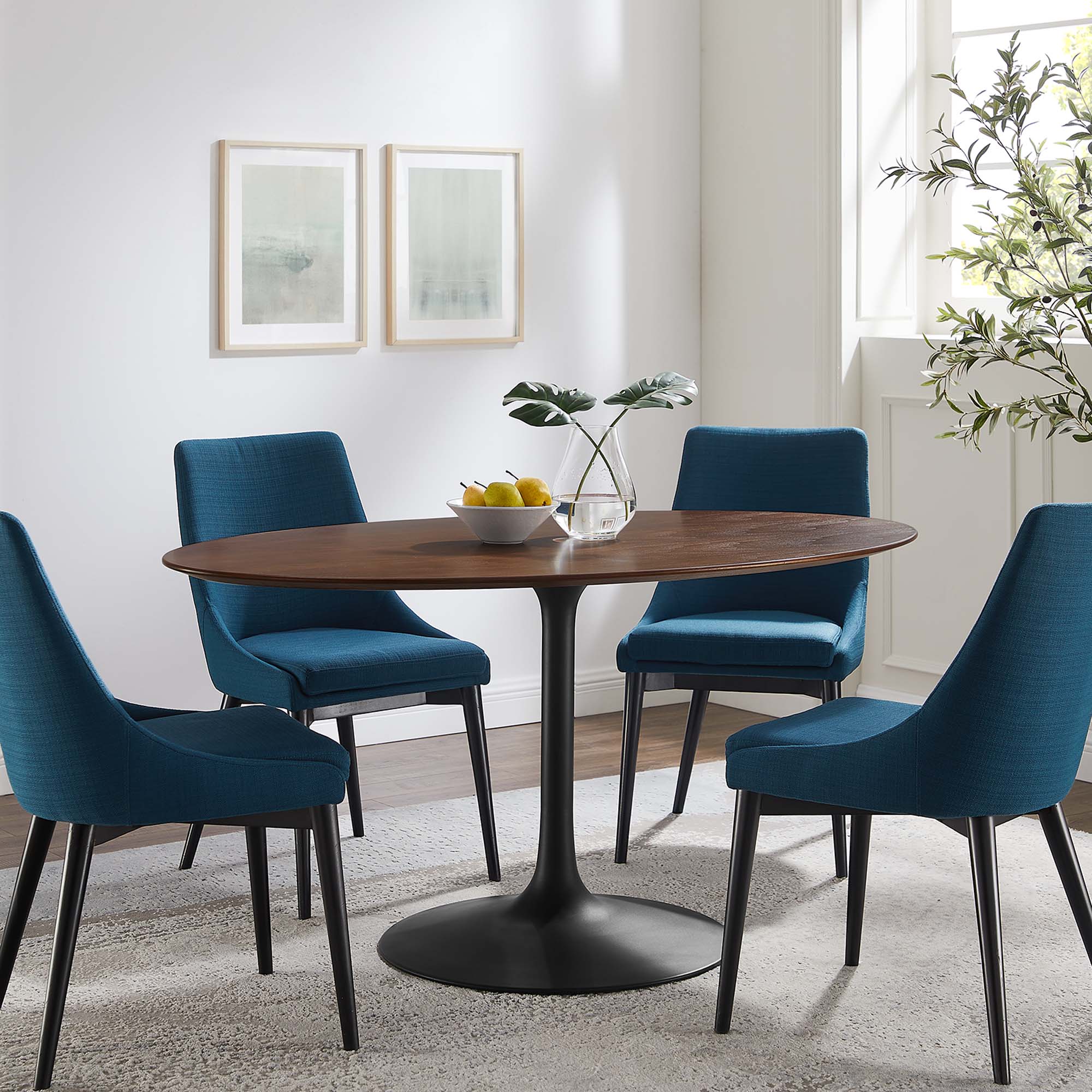 Lippa Oval Wood Dining Table