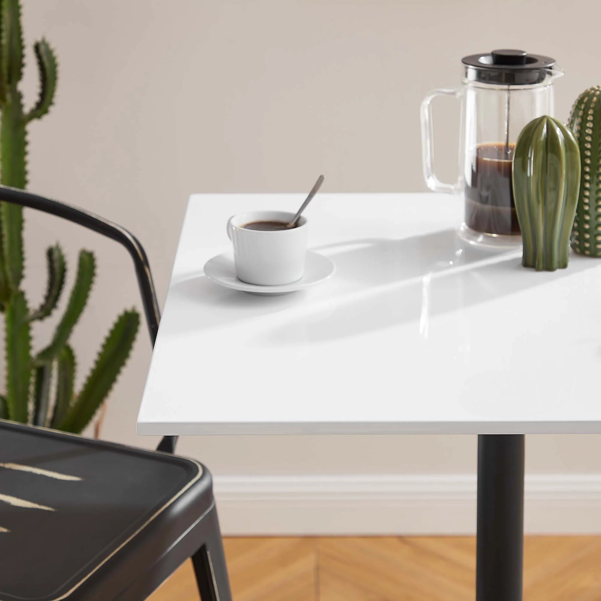 Lippa Square Wood Bar Table