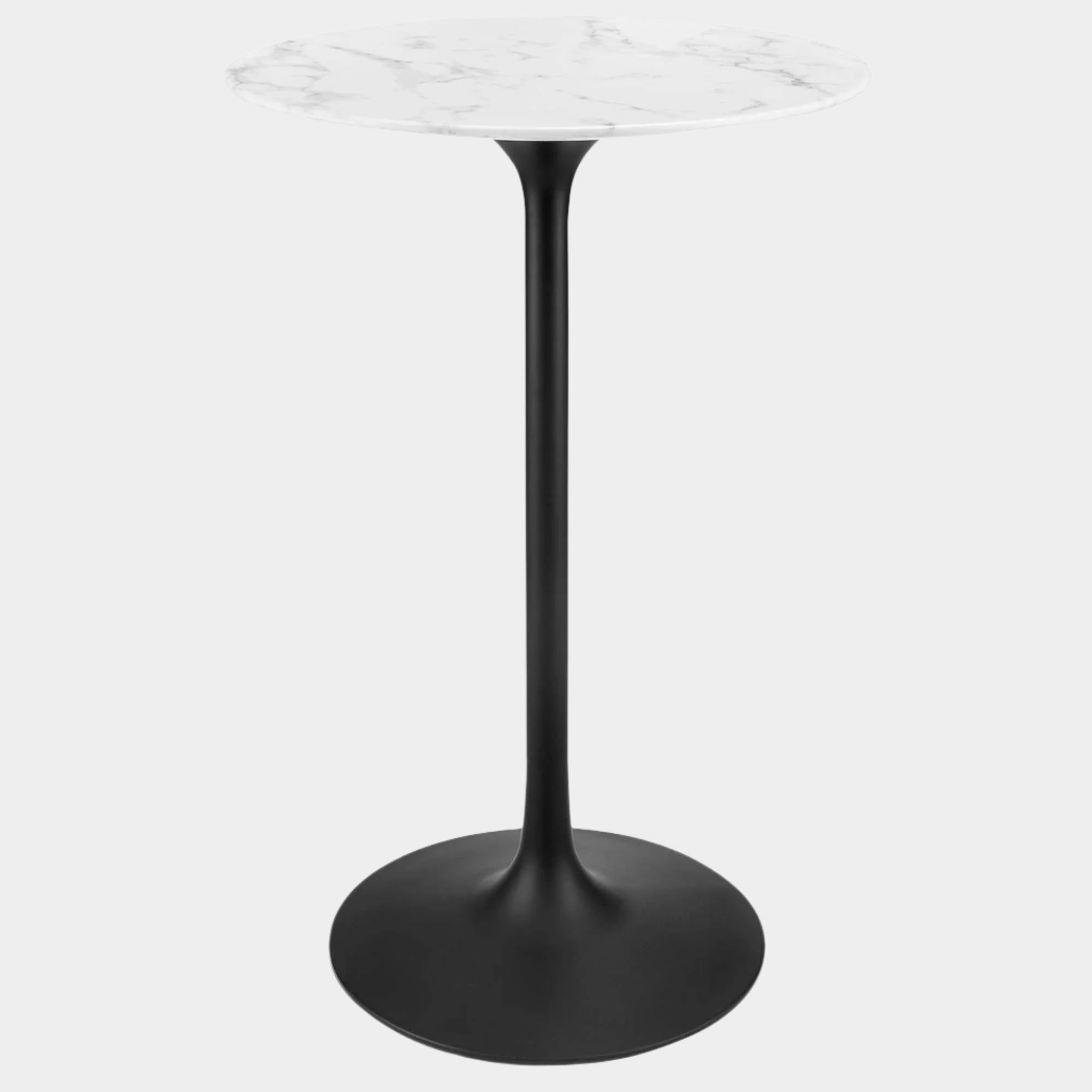 Lippa Round Artificial Marble Bar Table