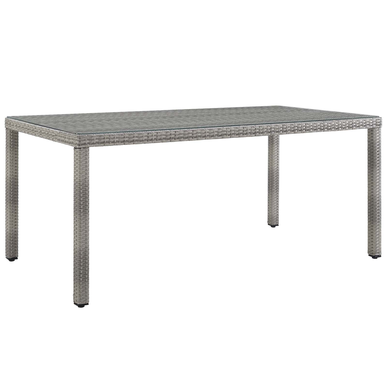 Ensemble de patio extérieur en rotin et osier Aura 7 pièces