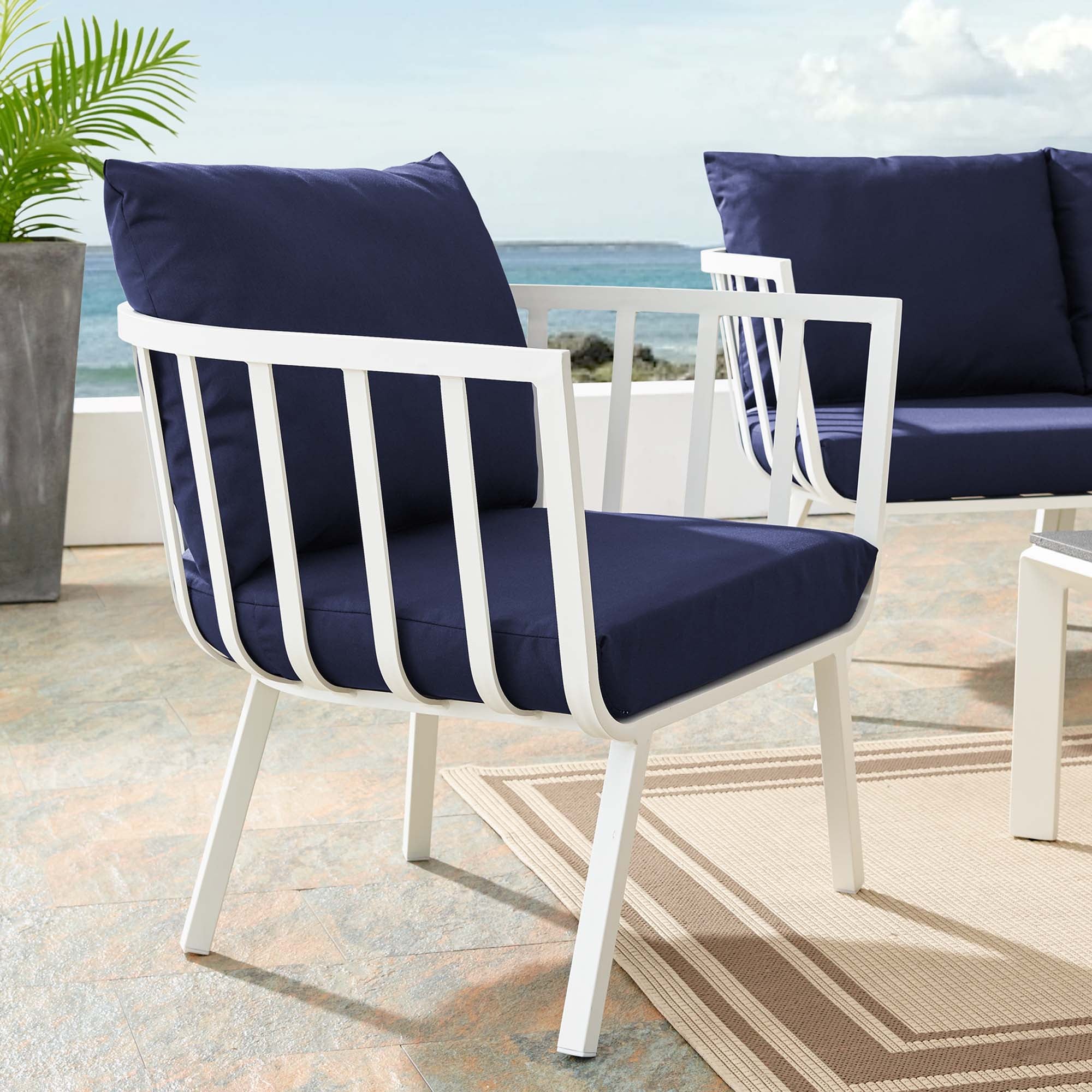 Fauteuil d'extérieur en aluminium Riverside