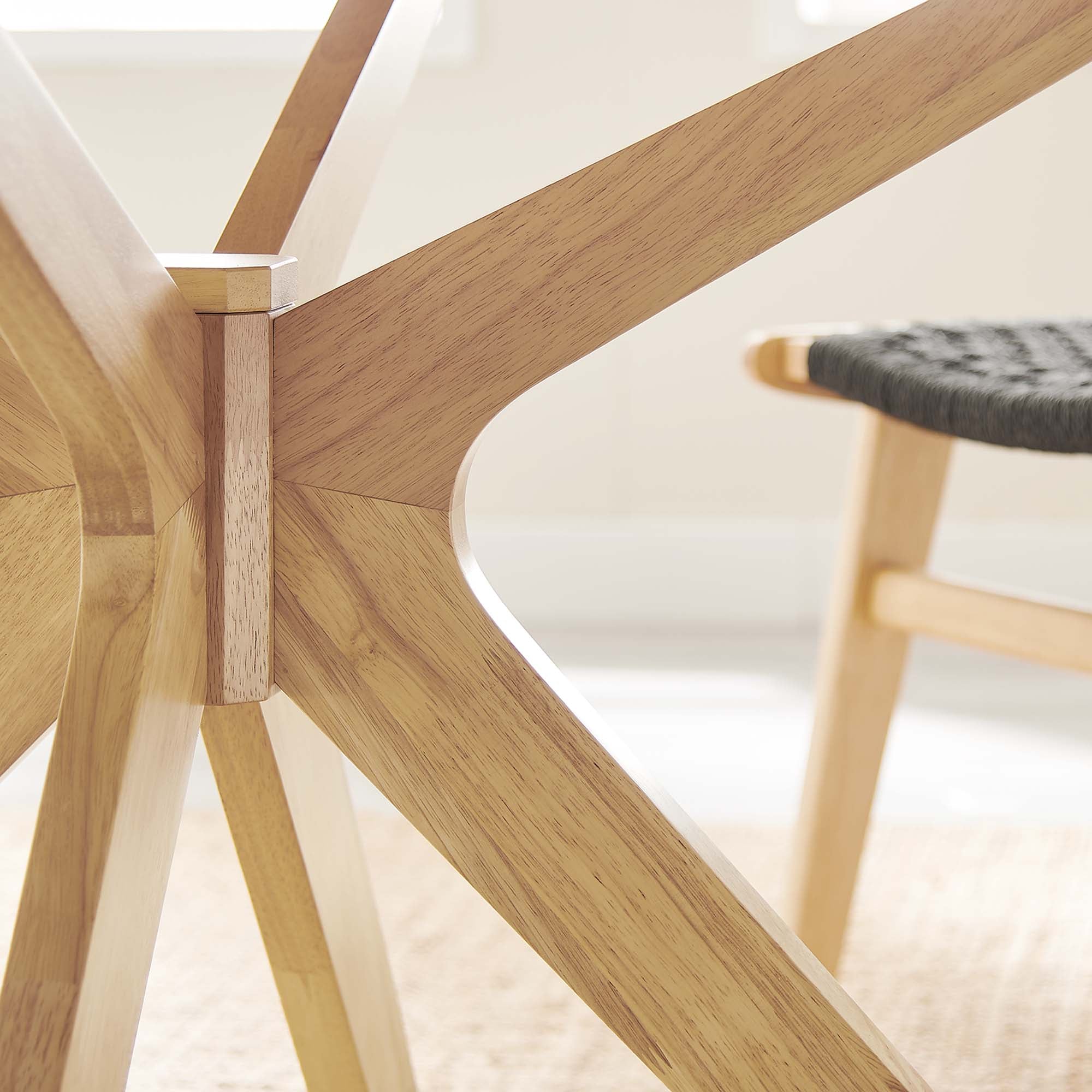 Crossroads Round Wood Dining Table
