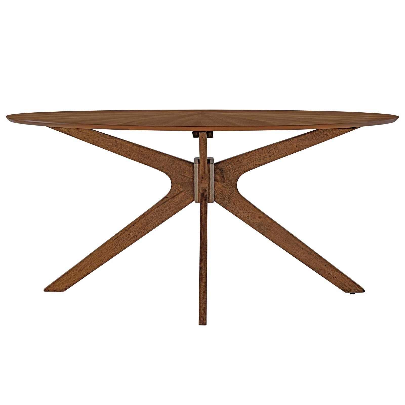Crossroads Round Wood Dining Table