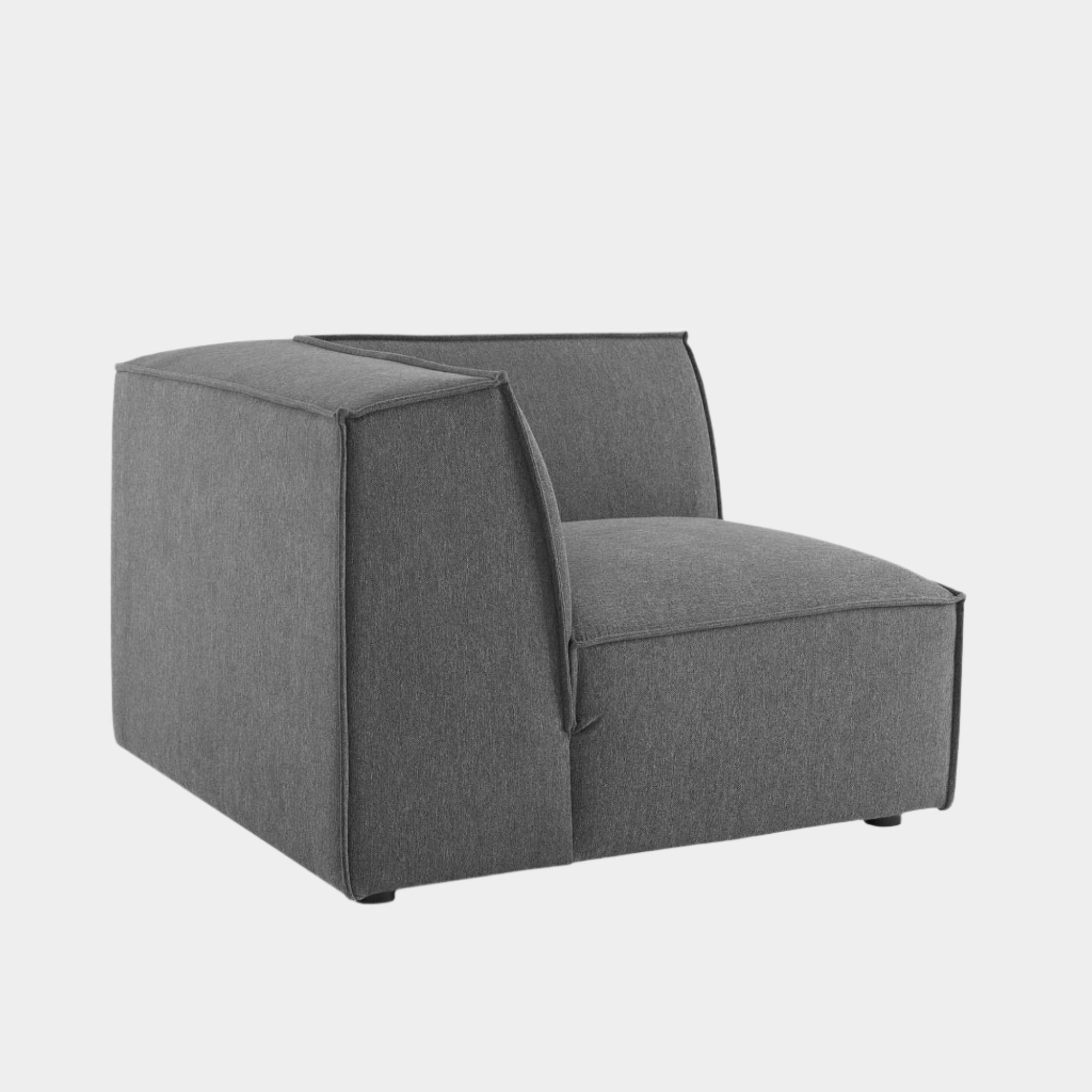 Chaise sans accoudoirs rembourrée en duvet Commix