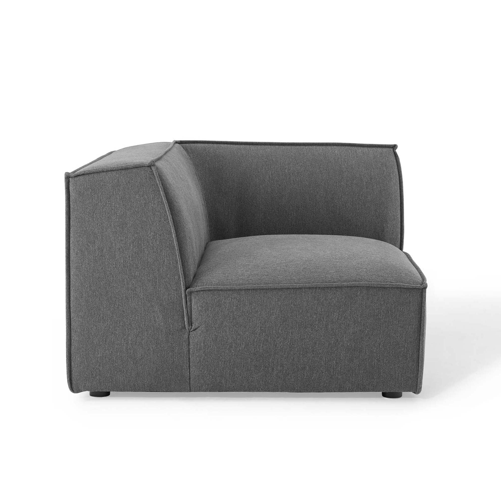 Chaise sans accoudoirs rembourrée en duvet Commix