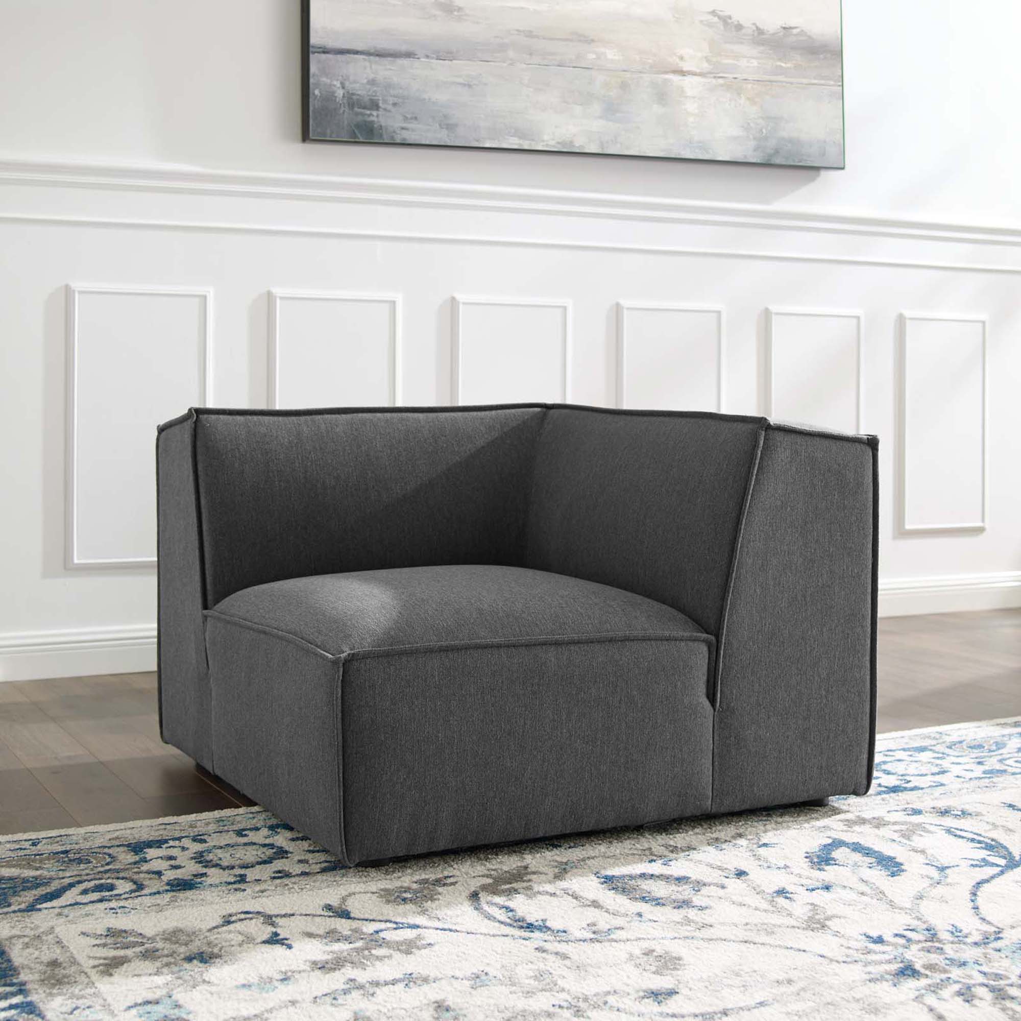 Chaise sans accoudoirs rembourrée en duvet Commix