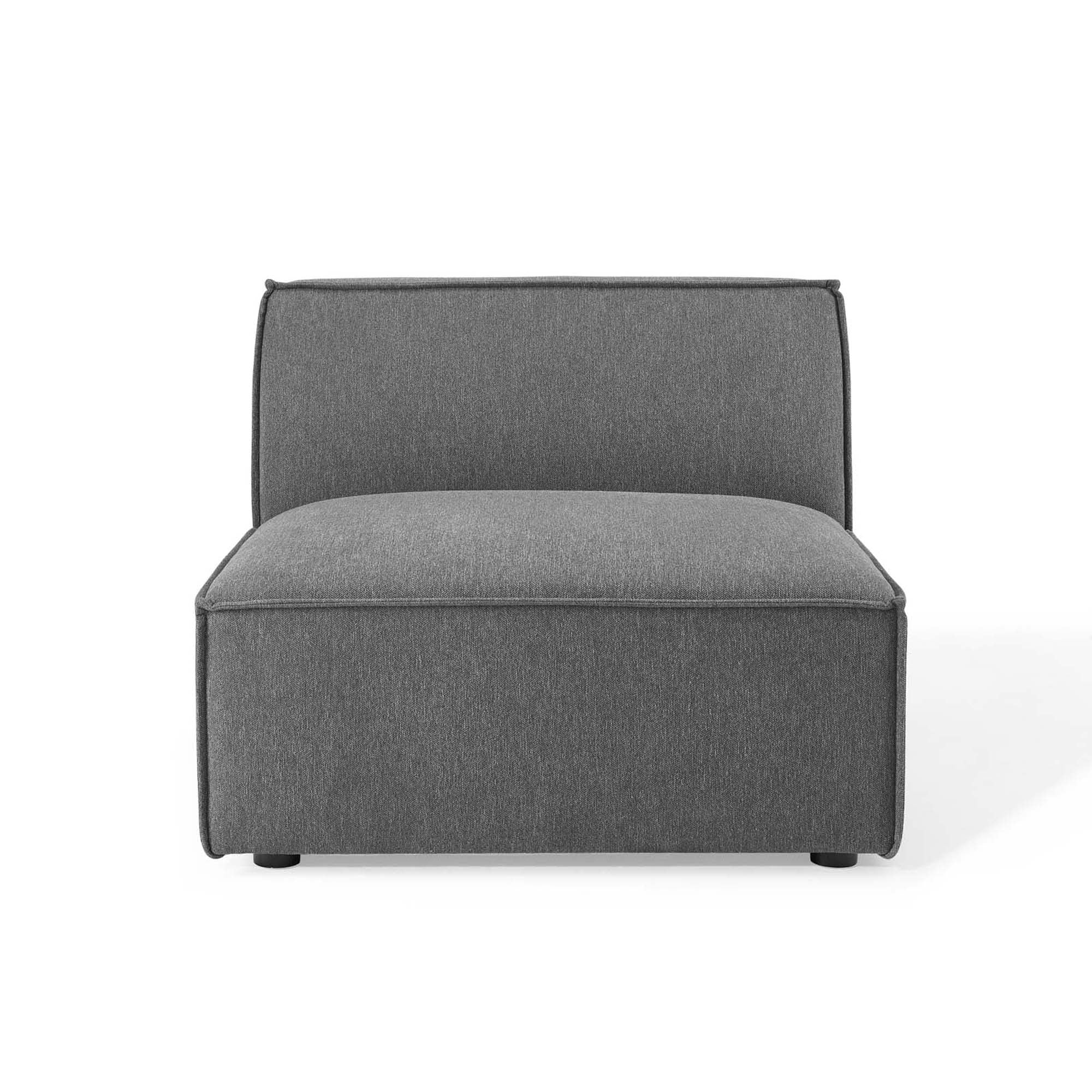 Chaise sans accoudoirs rembourrée en duvet Commix