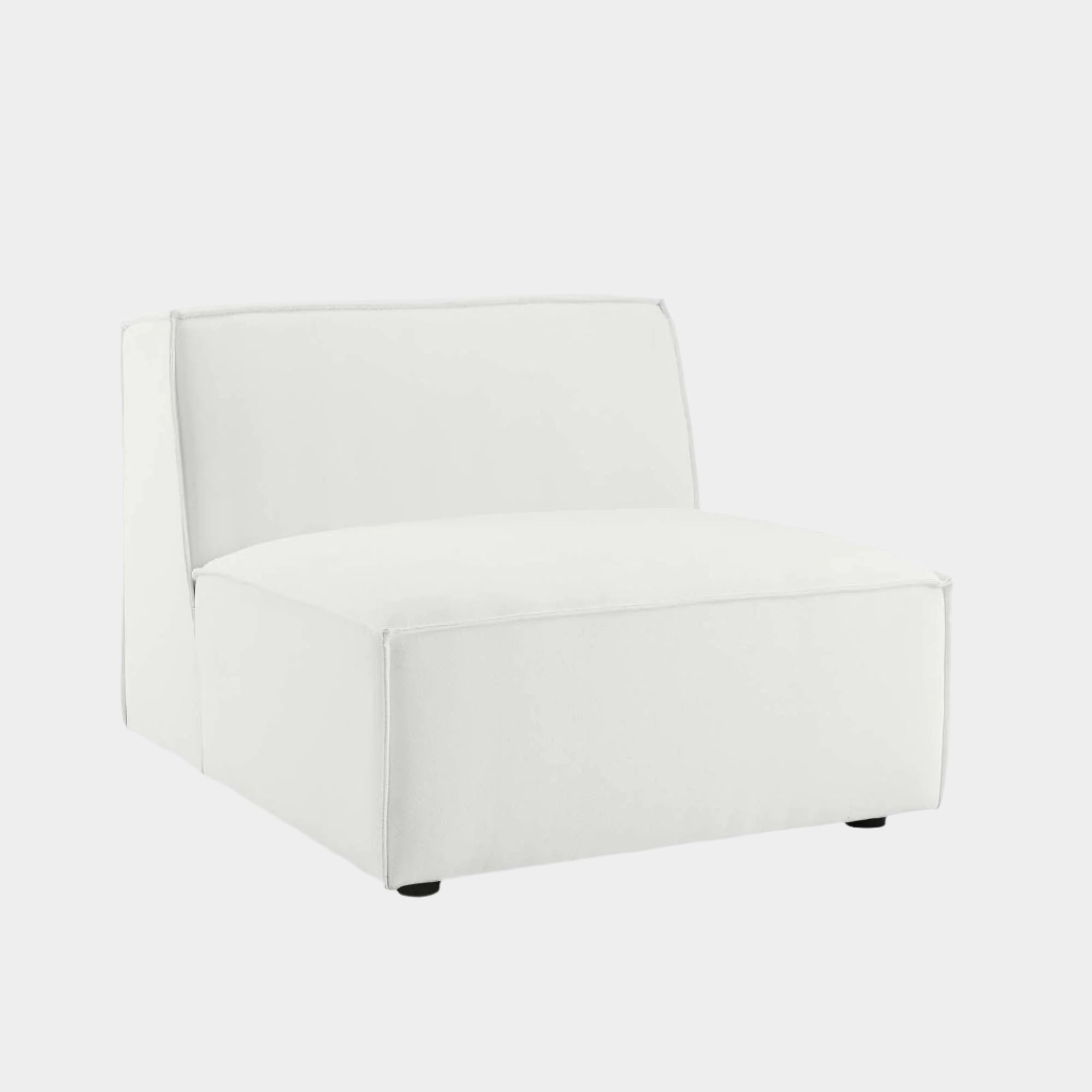 Chaise sans accoudoirs rembourrée en duvet Commix