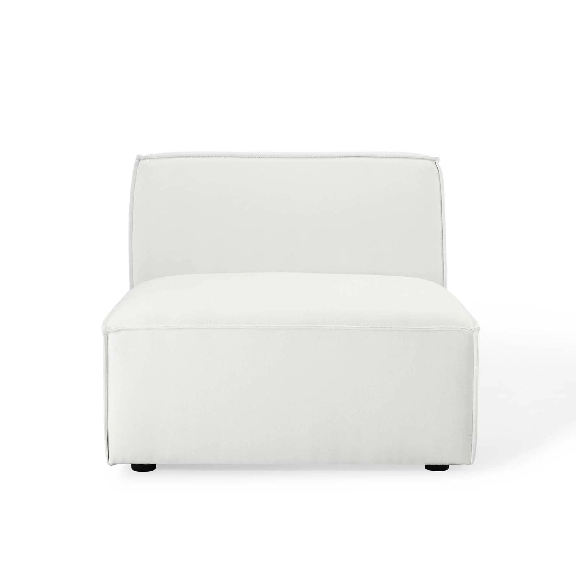 Chaise sans accoudoirs rembourrée en duvet Commix
