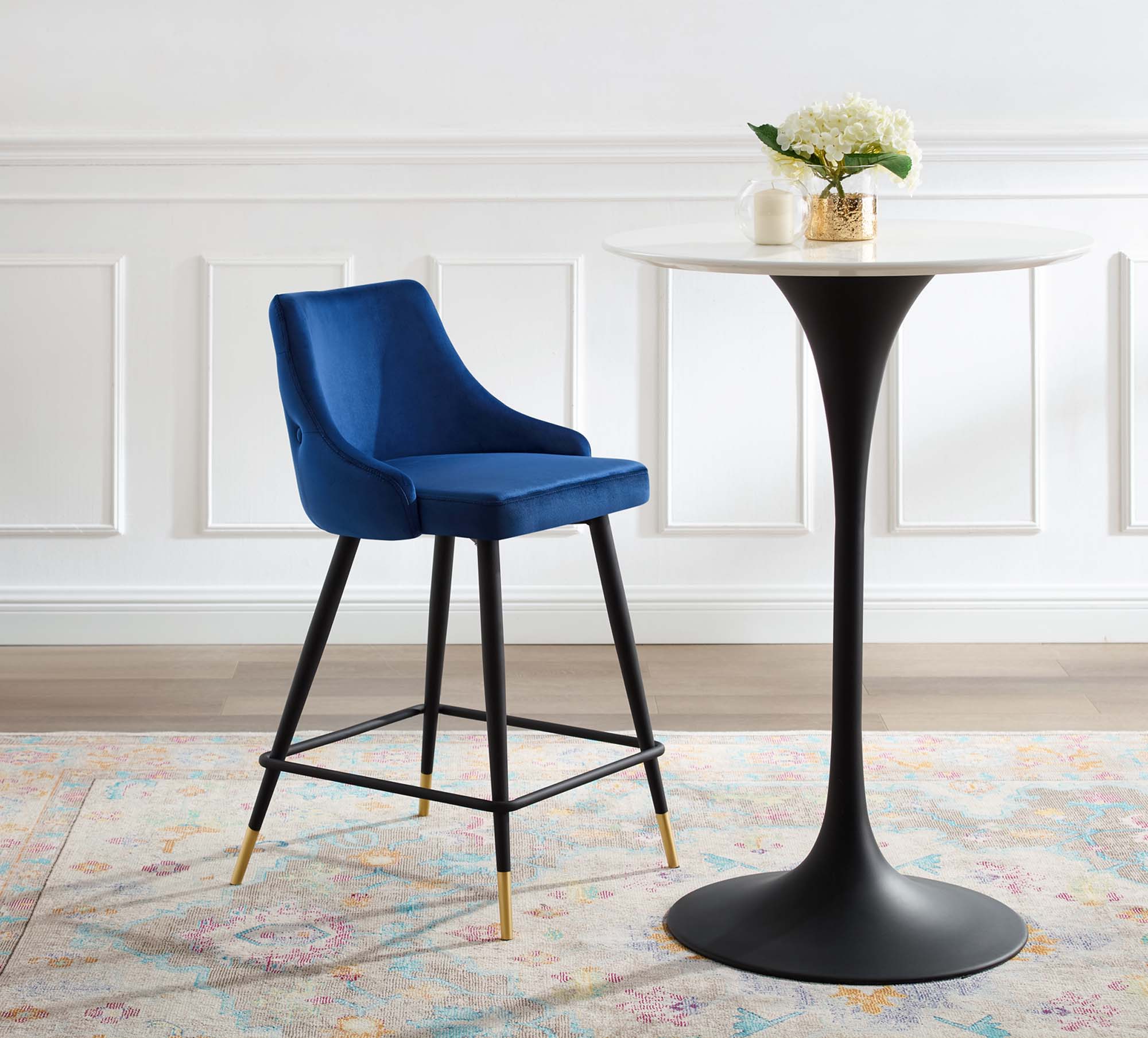 Adorn Performance Velvet Performance Velvet Counter Stool