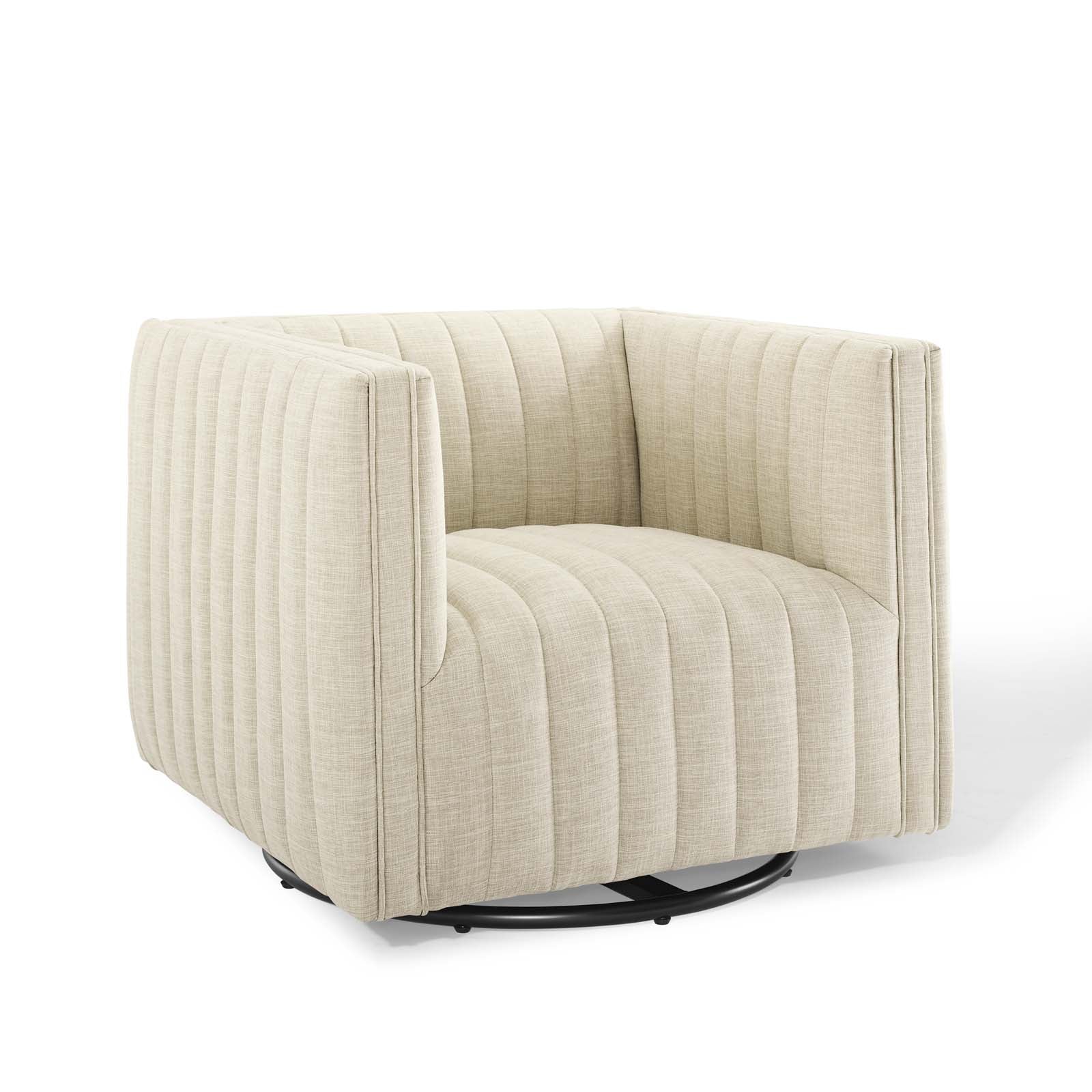 Fauteuil pivotant capitonné Conjure