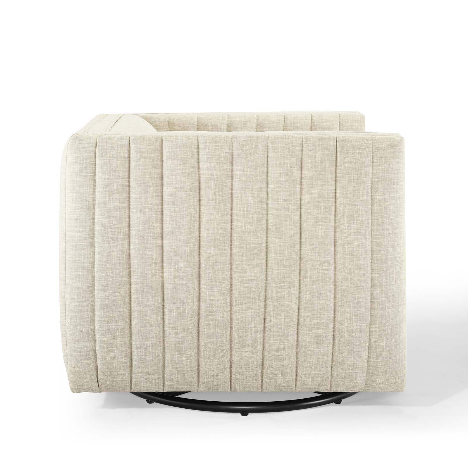 Fauteuil pivotant capitonné Conjure