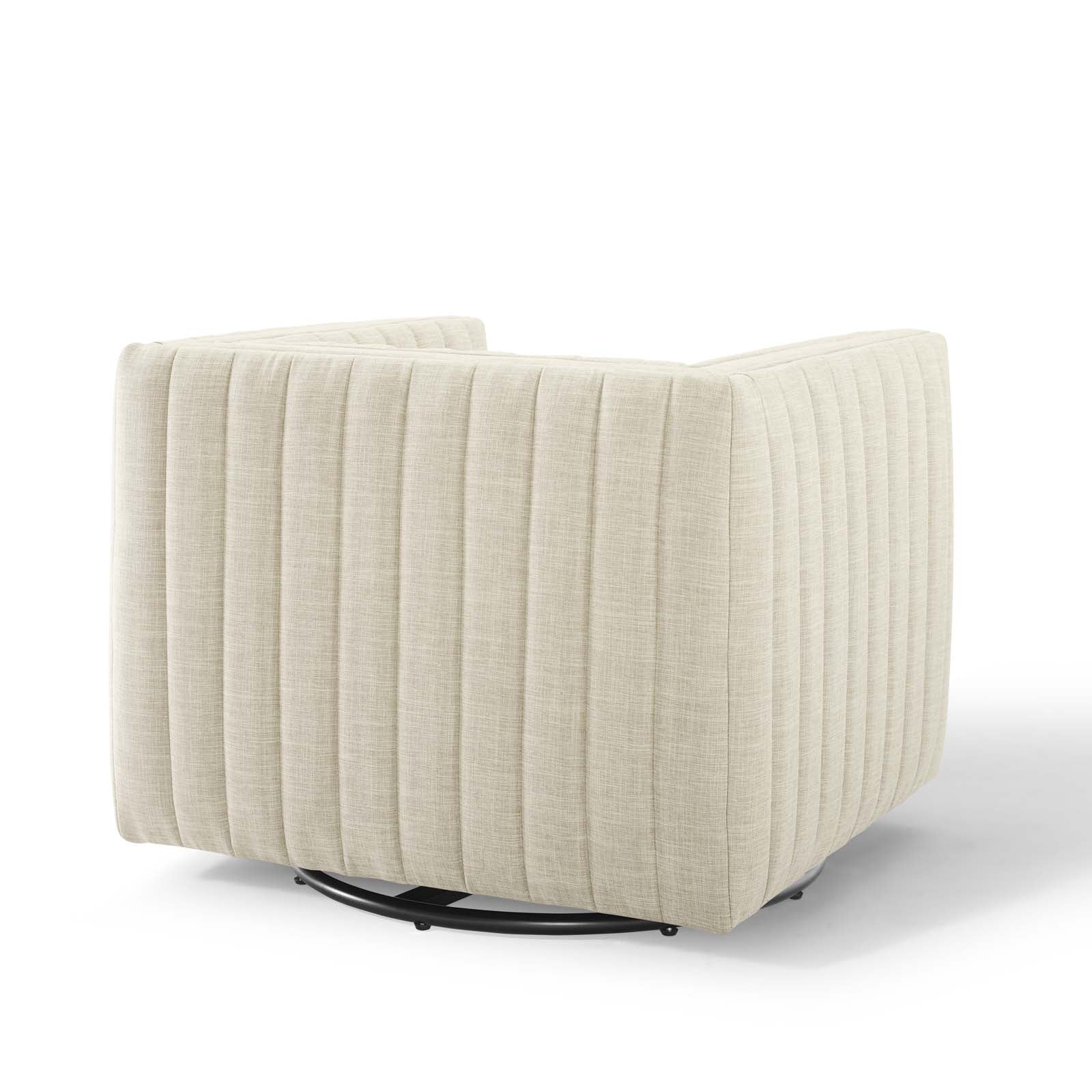 Fauteuil pivotant capitonné Conjure