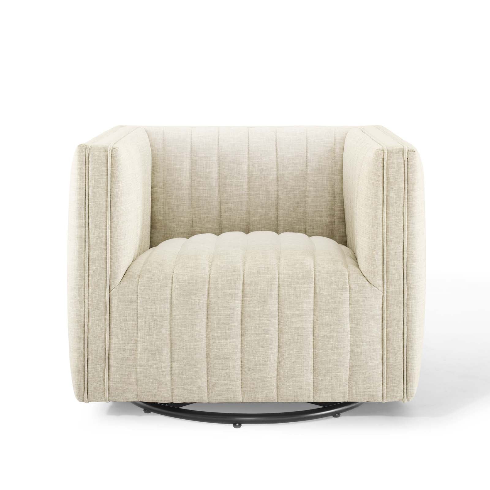 Fauteuil pivotant capitonné Conjure