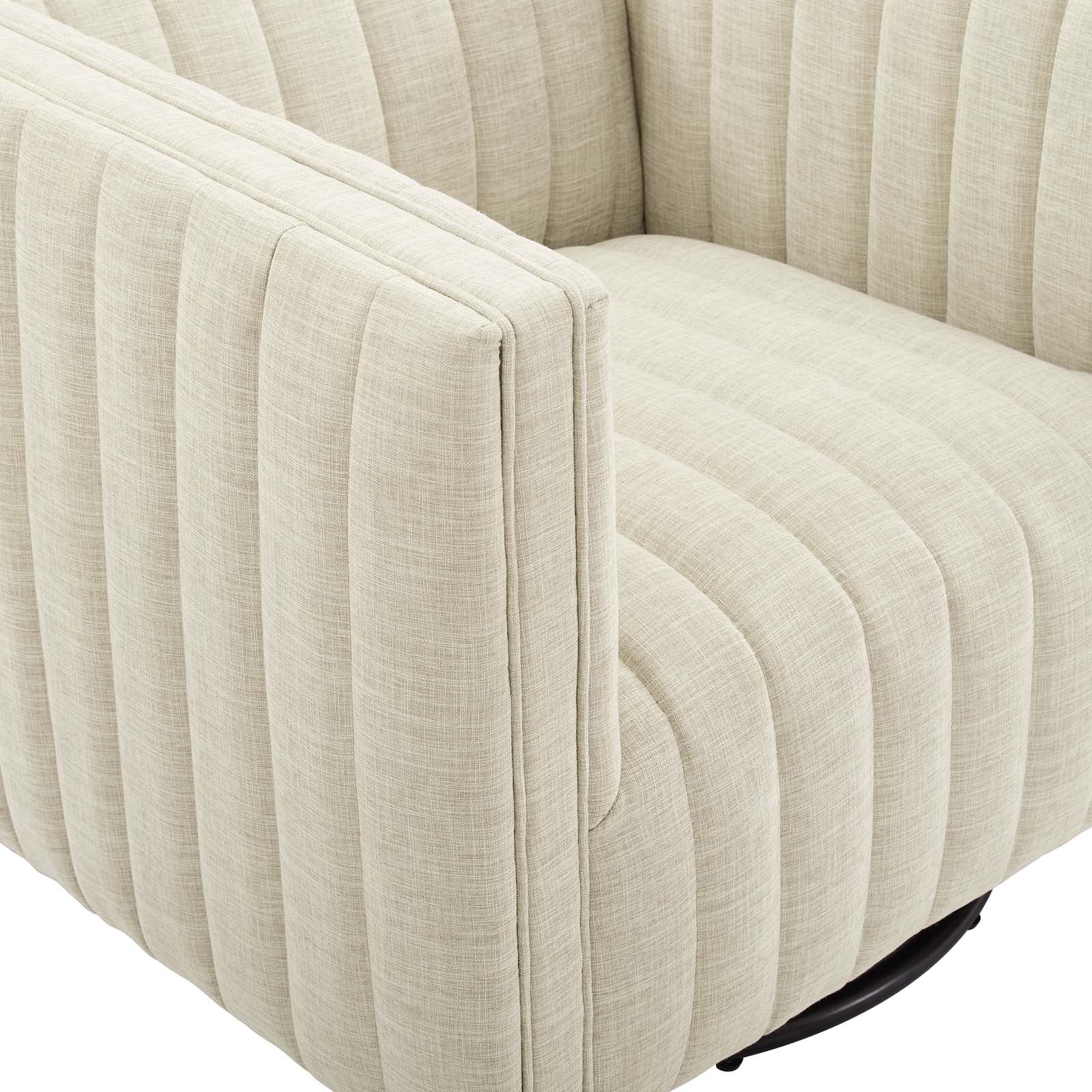 Fauteuil pivotant capitonné Conjure