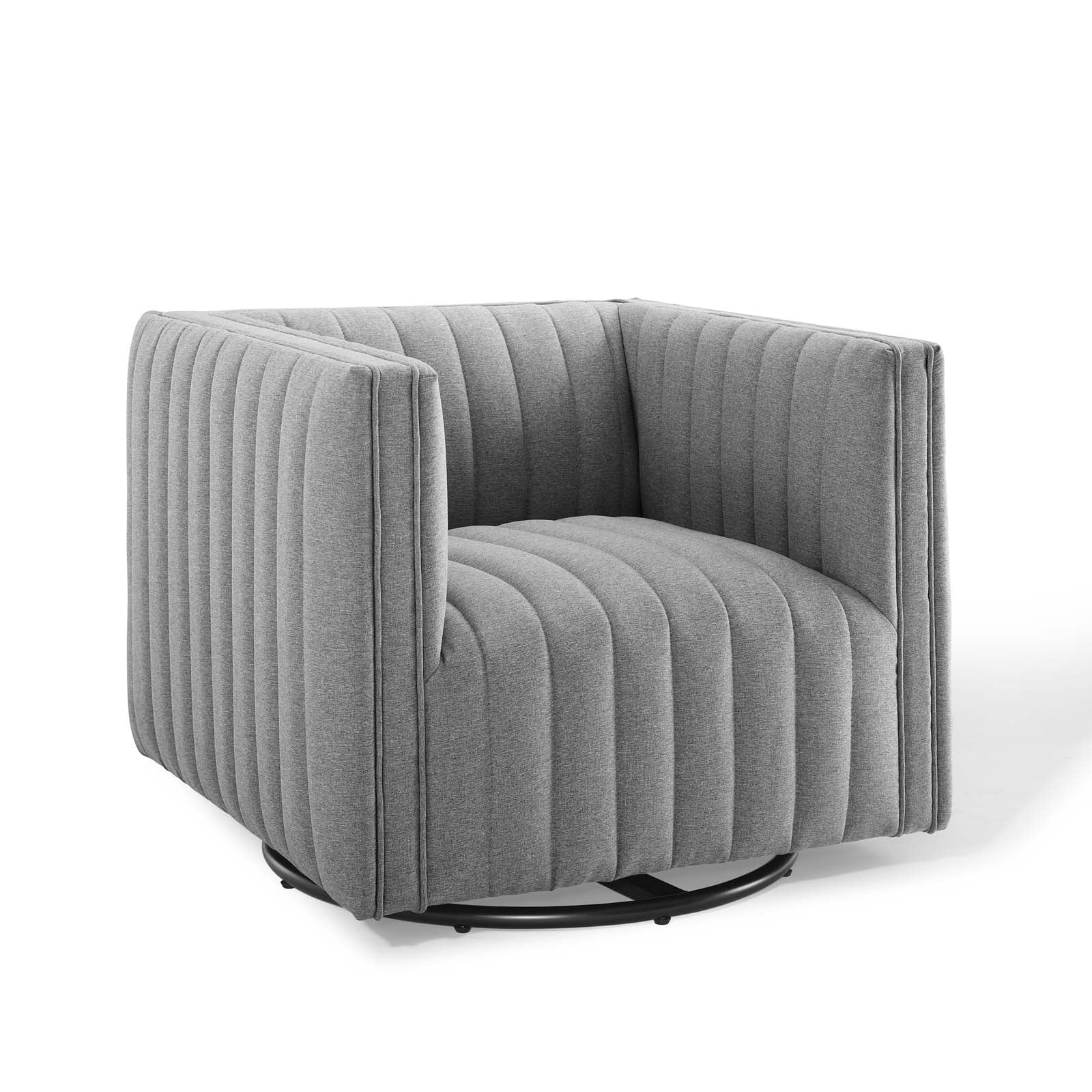 Fauteuil pivotant capitonné Conjure