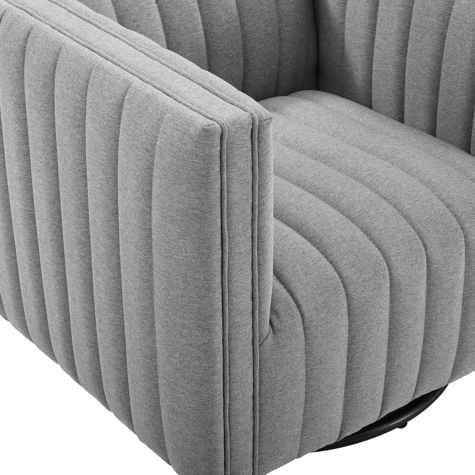 Fauteuil pivotant capitonné Conjure