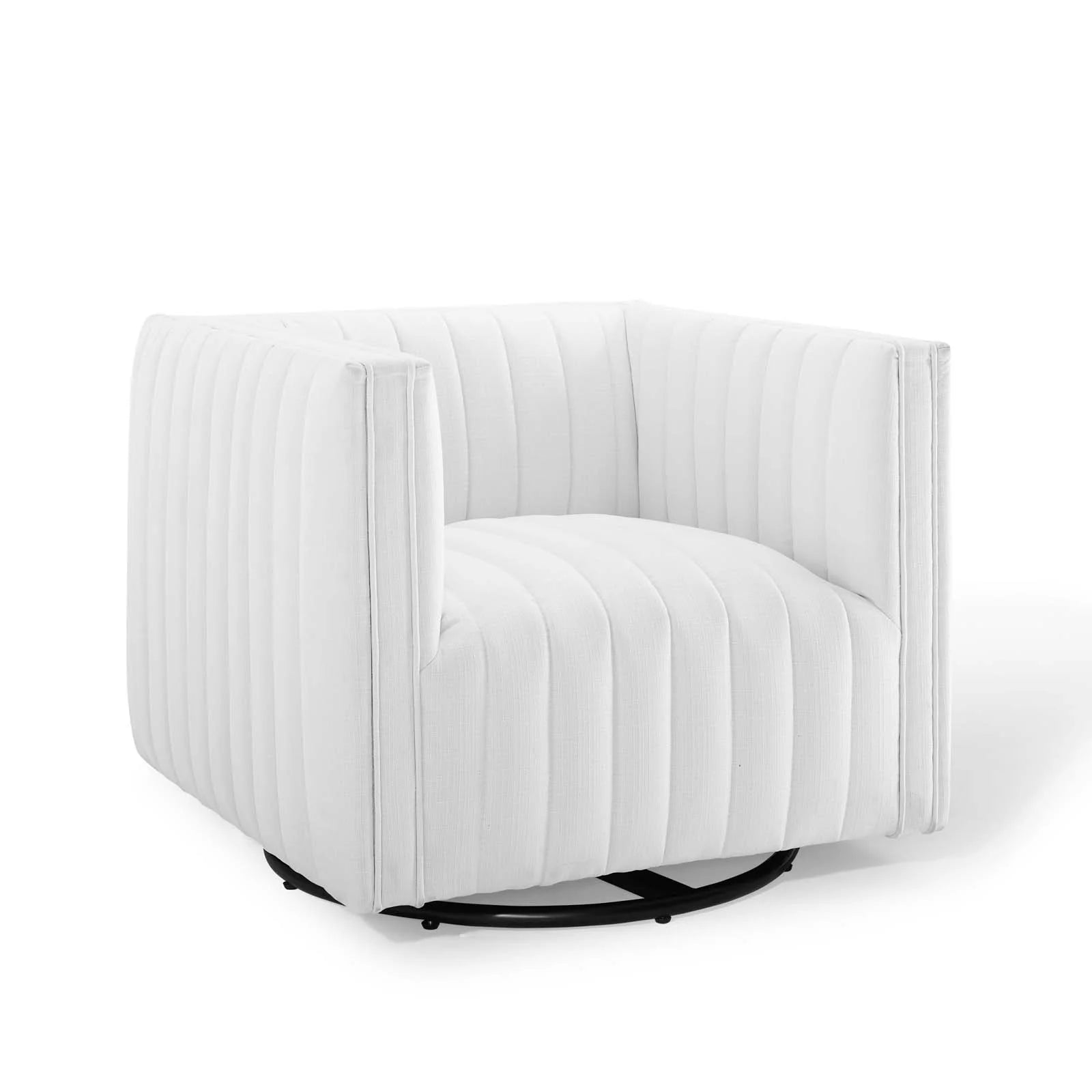 Fauteuil pivotant capitonné Conjure