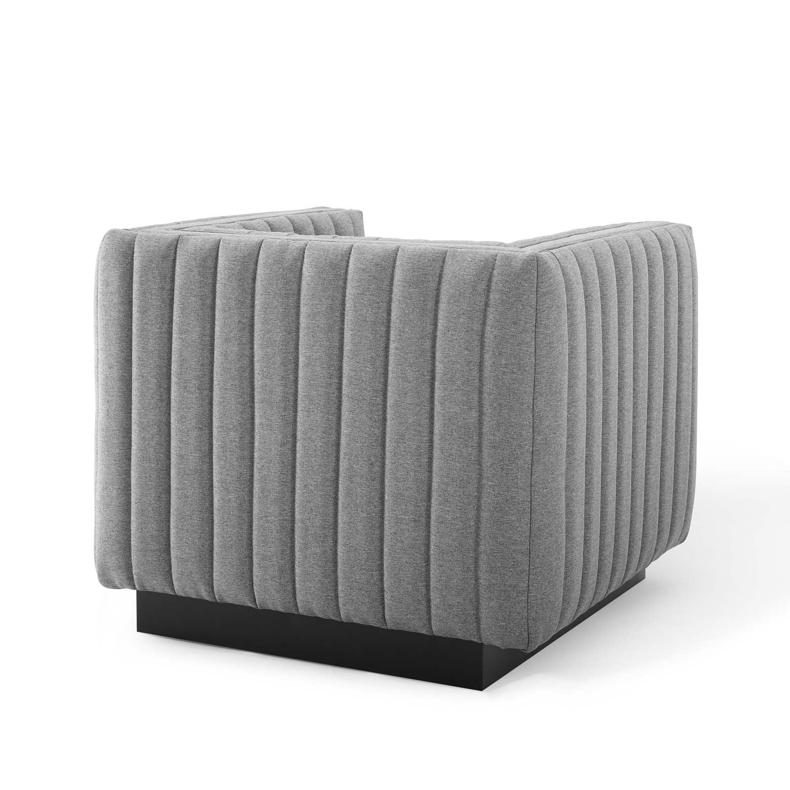 Fauteuil de salon en velours Ponder Performance