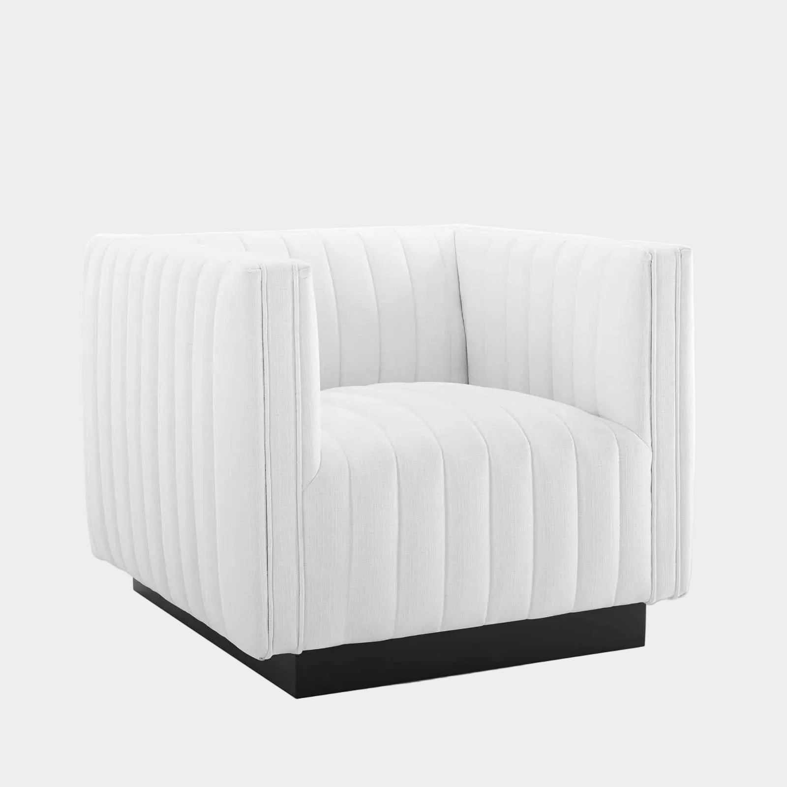 Conjure Tufted Upholstered Fabric Armchair