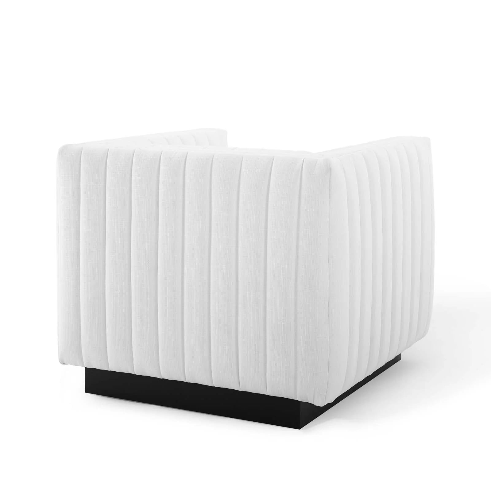 Fauteuil de salon en velours Ponder Performance
