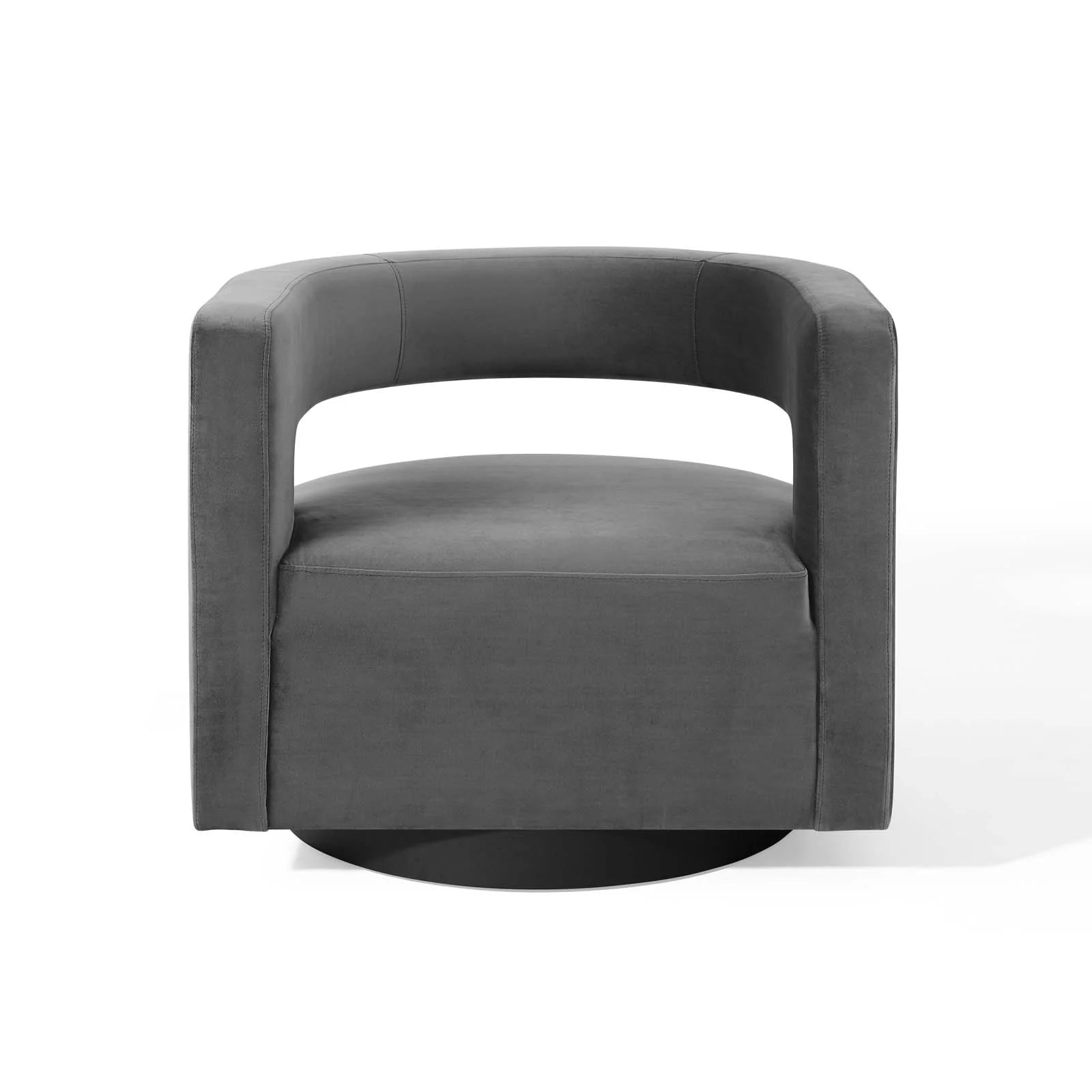 Fauteuil pivotant en velours Performance Cutaway de Spin