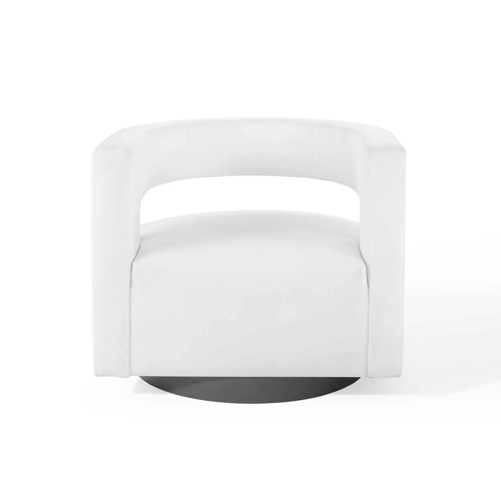 Fauteuil pivotant en velours Performance Cutaway de Spin