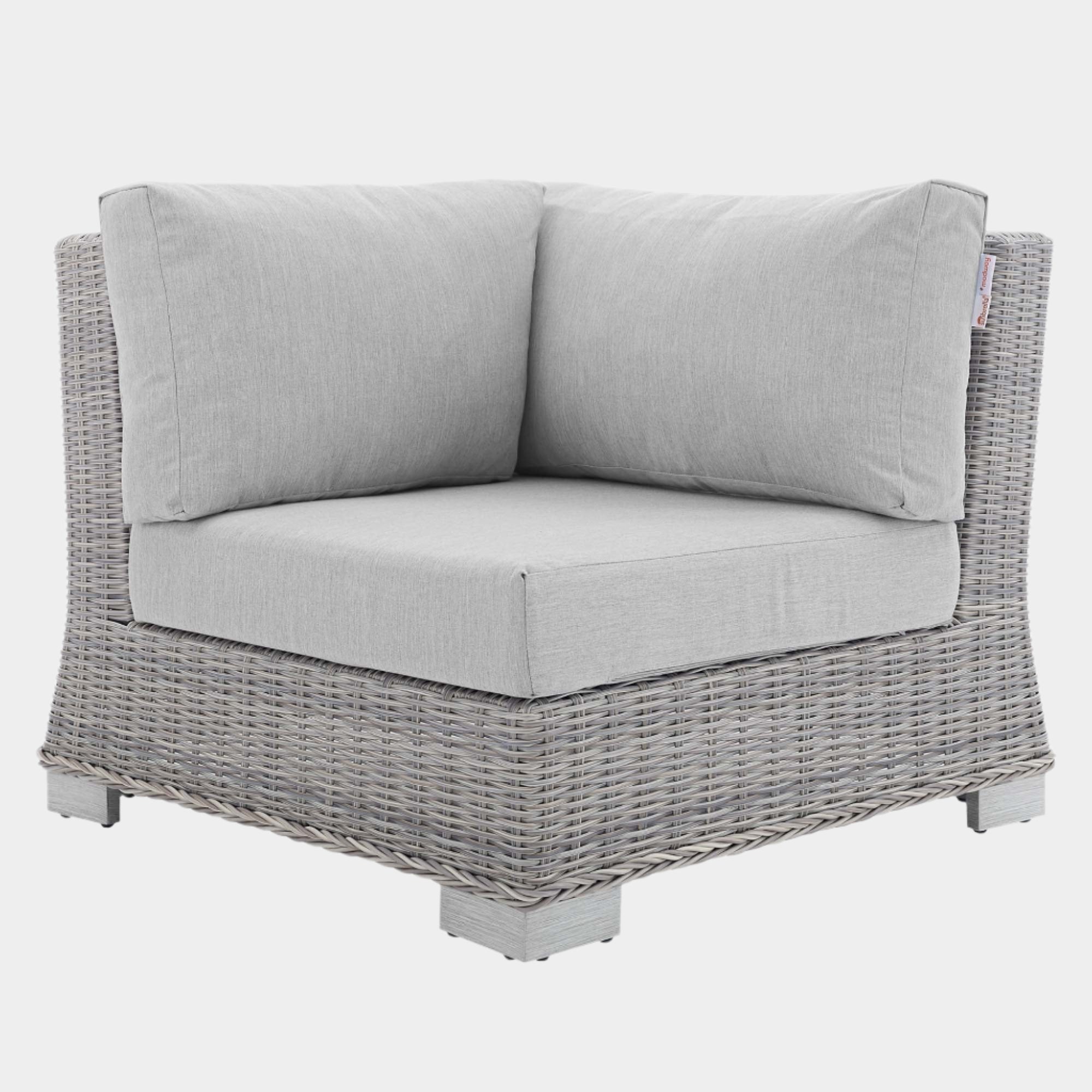 Conway Sunbrella® Outdoor Patio Wicker Rattan Corner Chair