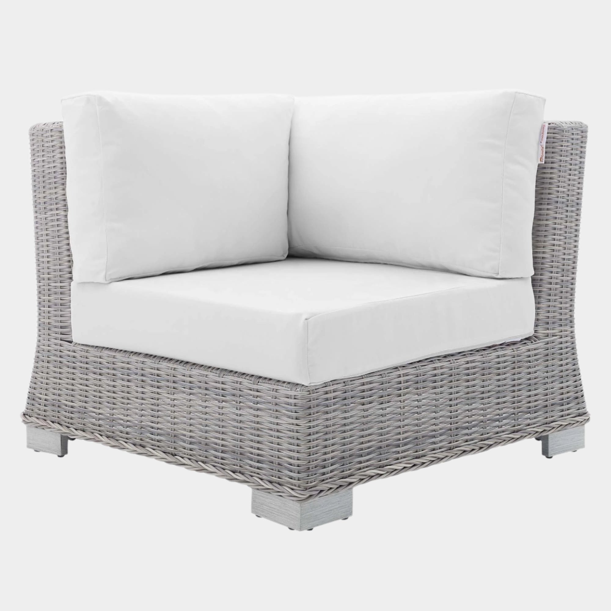 Conway Sunbrella® Outdoor Patio Wicker Rattan Corner Chair