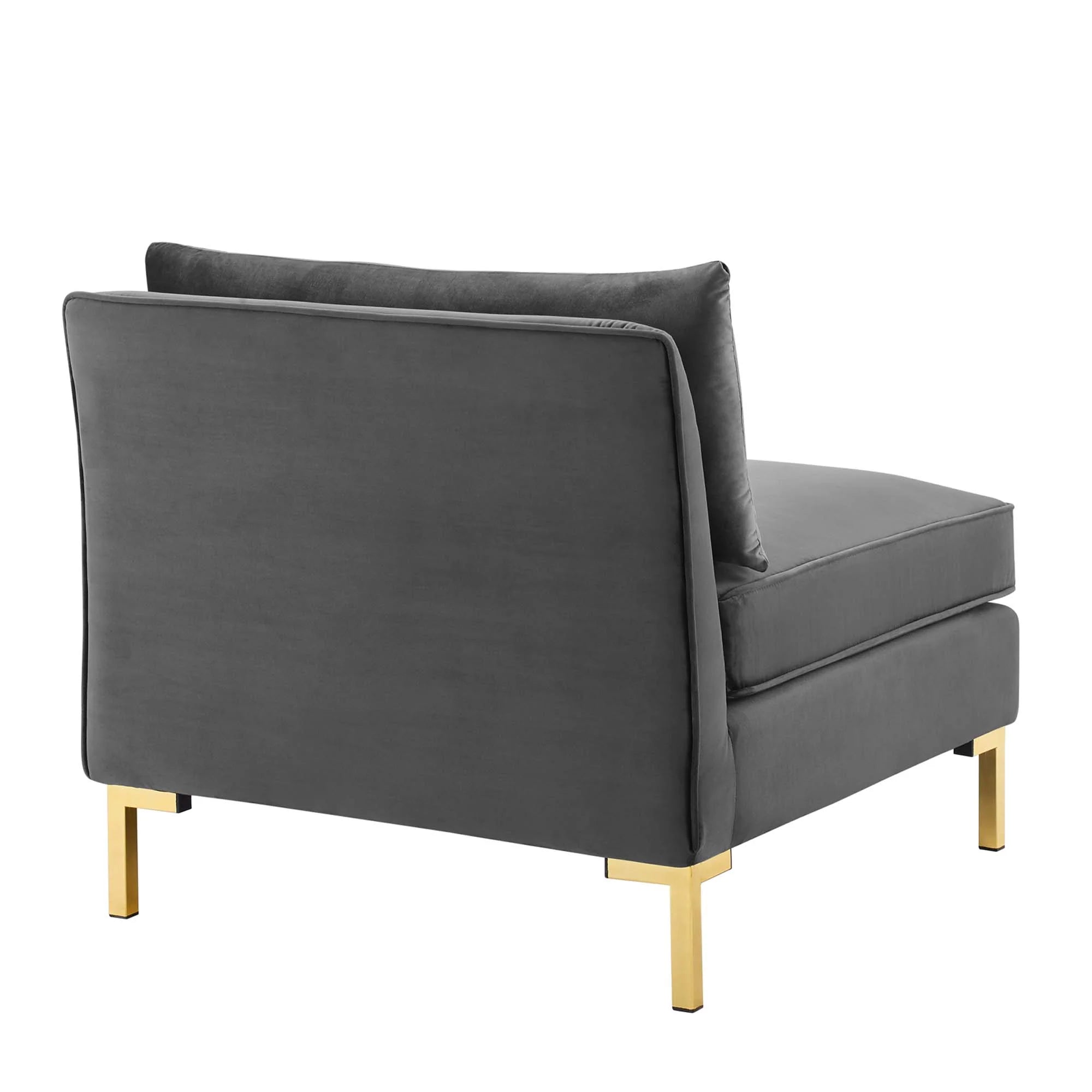 Fauteuil sans accoudoirs Ardent Performance en velours