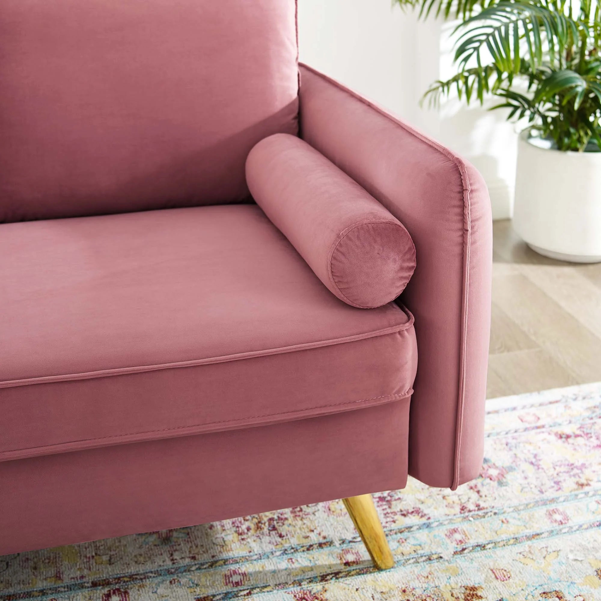 Chaise sans accoudoirs rembourrée en duvet Commix