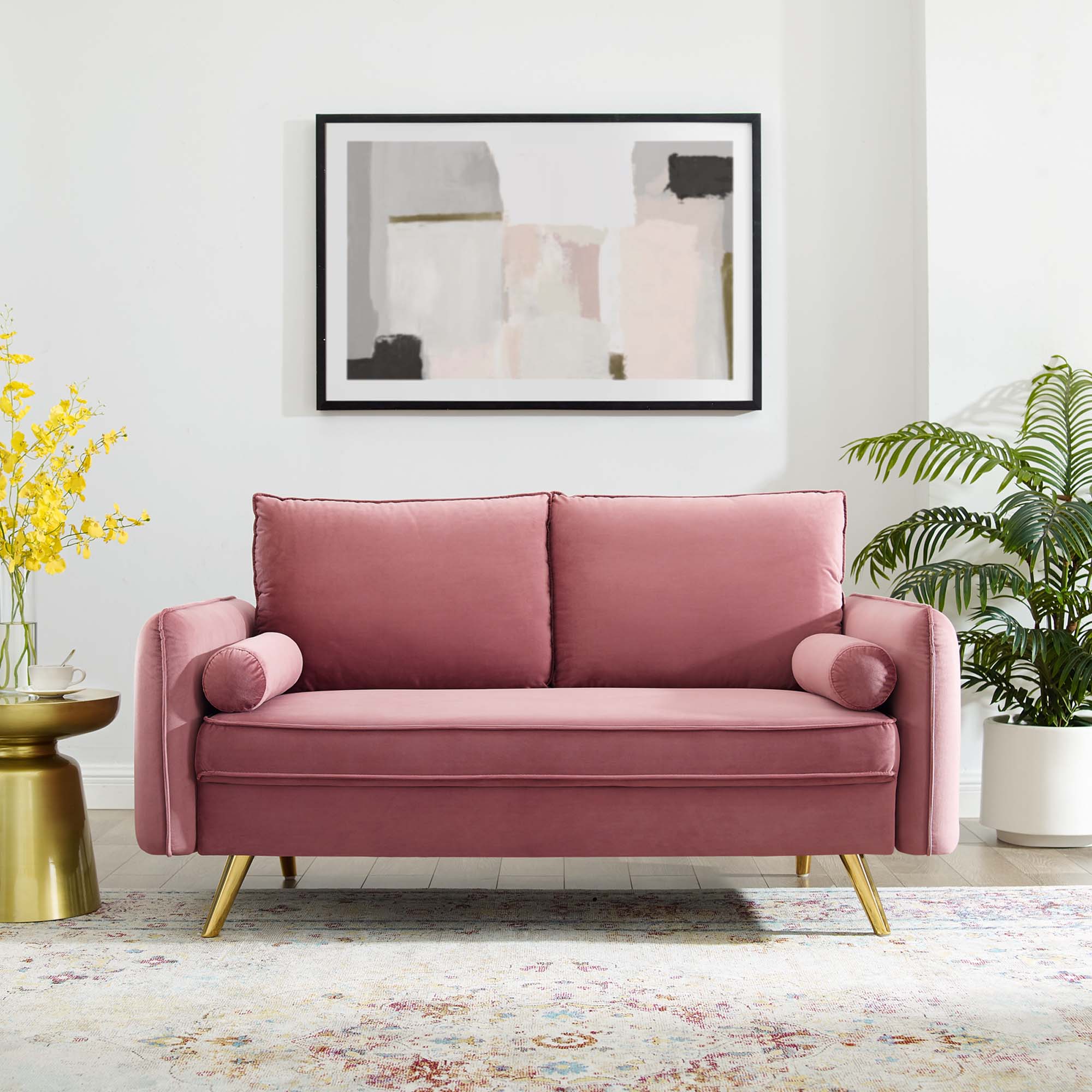 Chaise sans accoudoirs rembourrée en duvet Commix