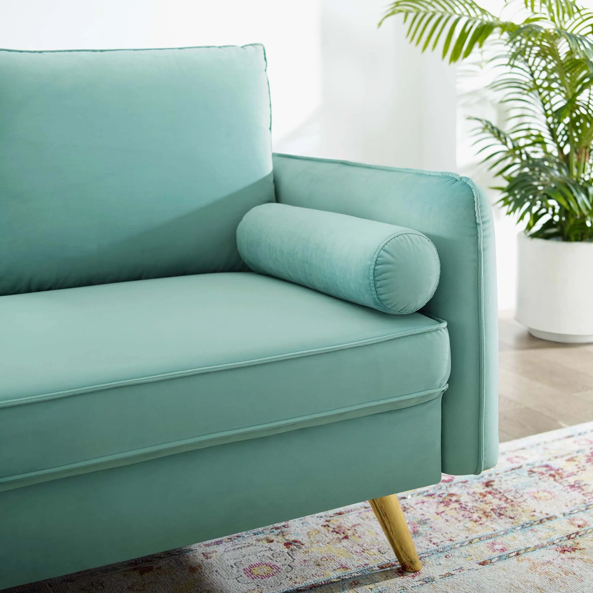 Chaise sans accoudoirs rembourrée en duvet Commix