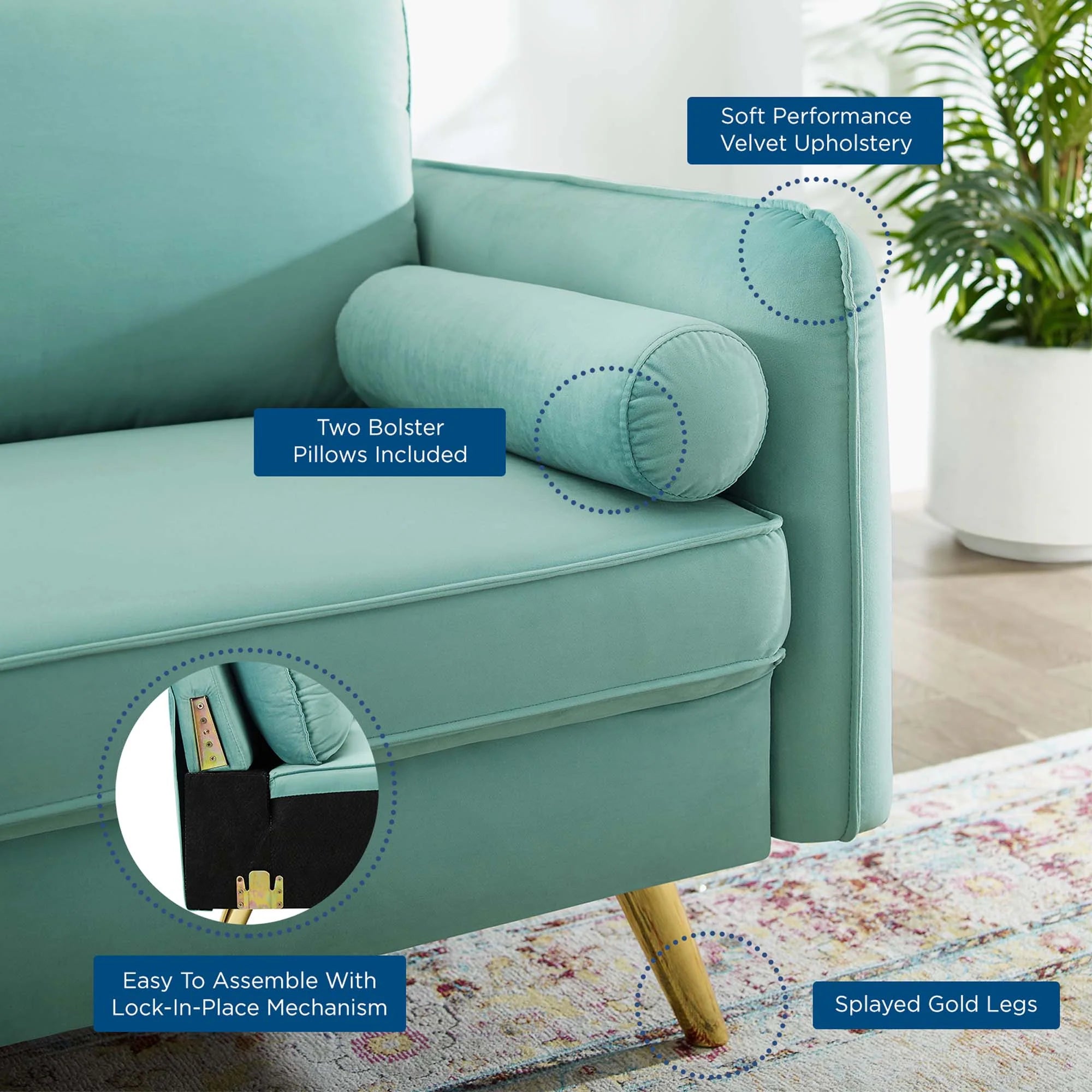 Chaise sans accoudoirs rembourrée en duvet Commix