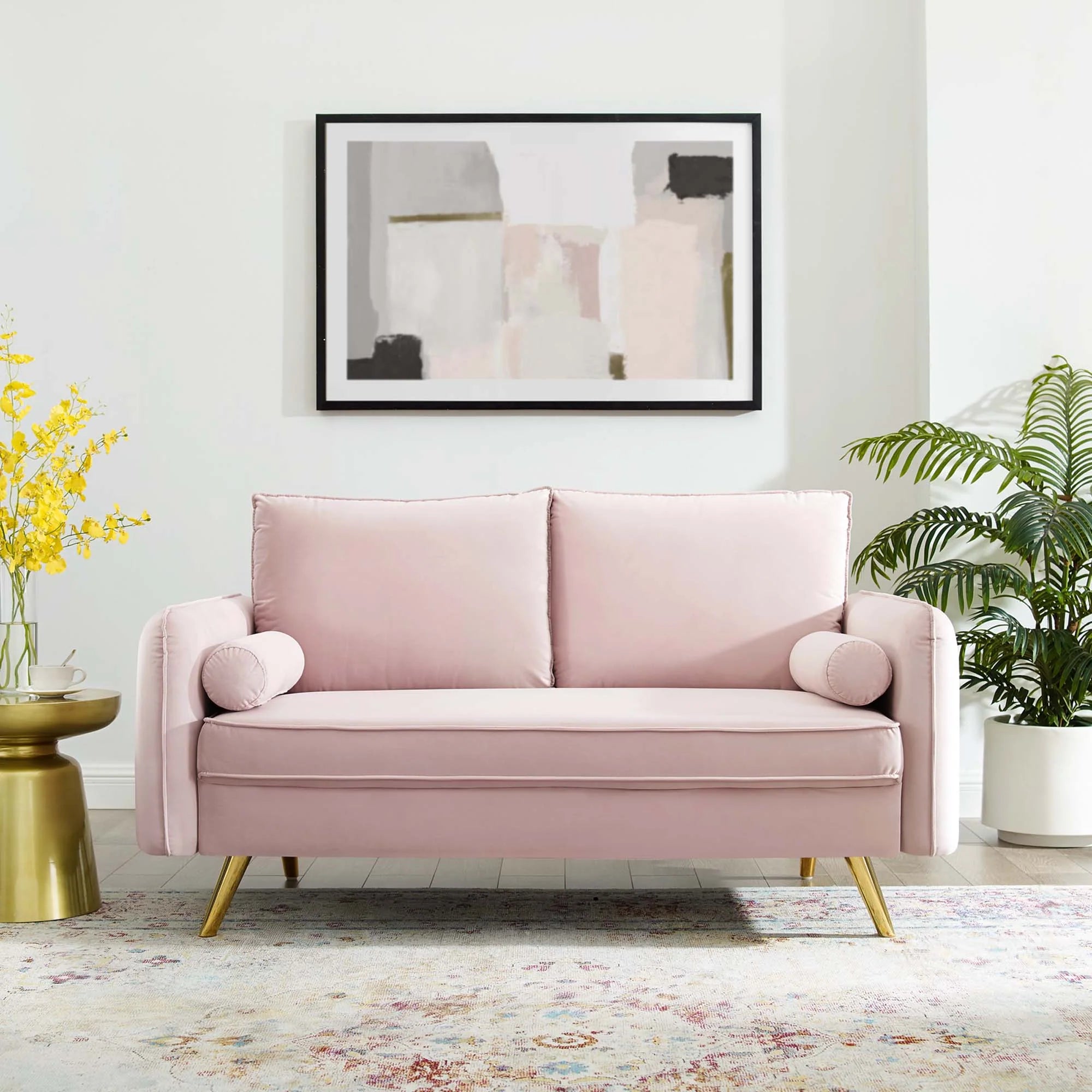 Chaise sans accoudoirs rembourrée en duvet Commix