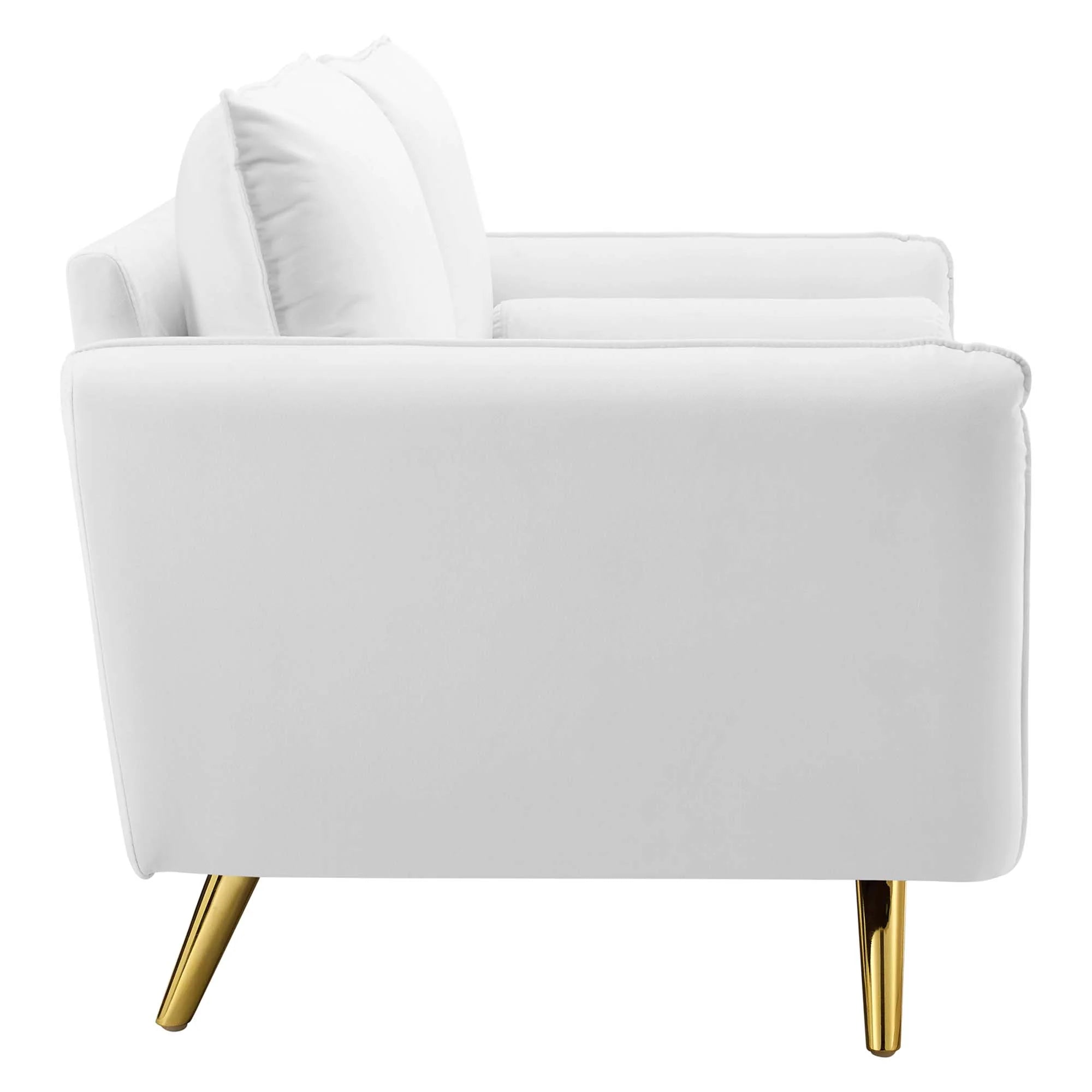 Chaise sans accoudoirs rembourrée en duvet Commix