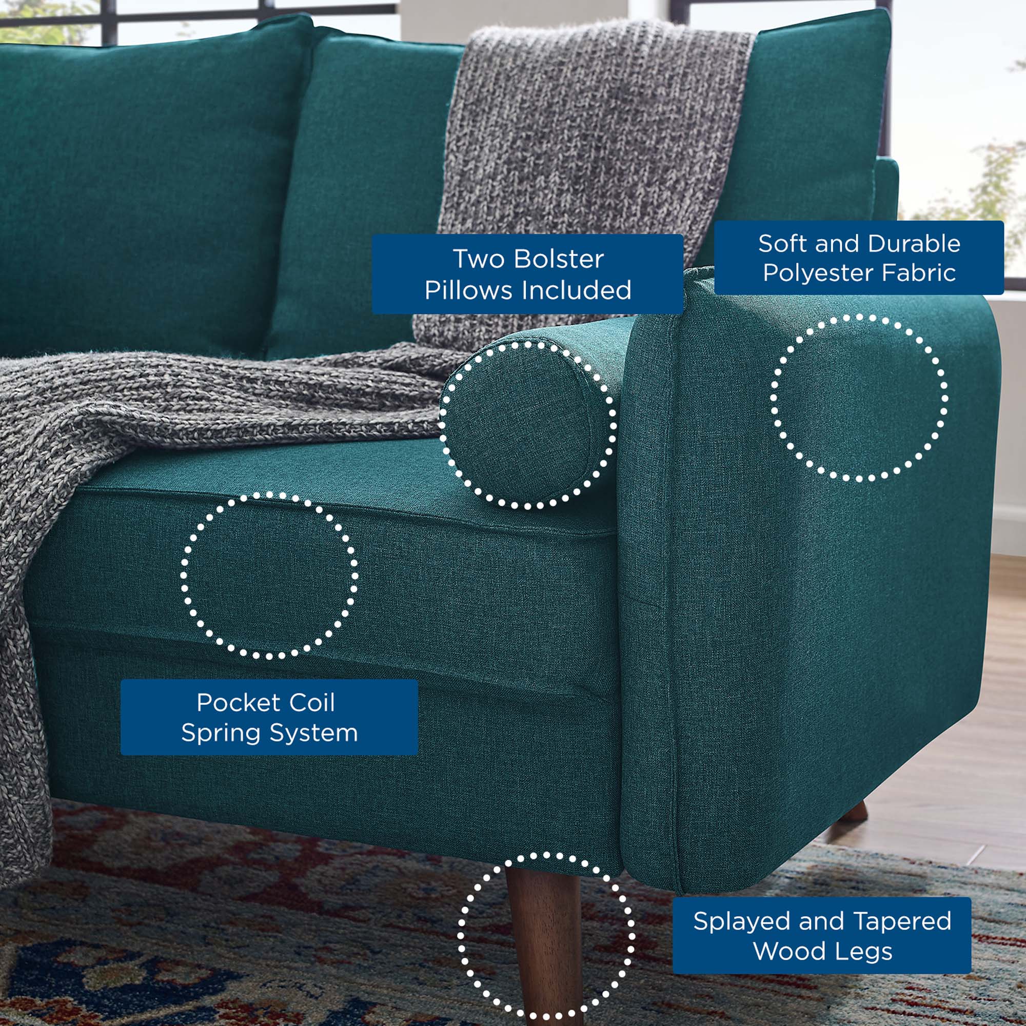 Chaise sans accoudoirs rembourrée en duvet Commix