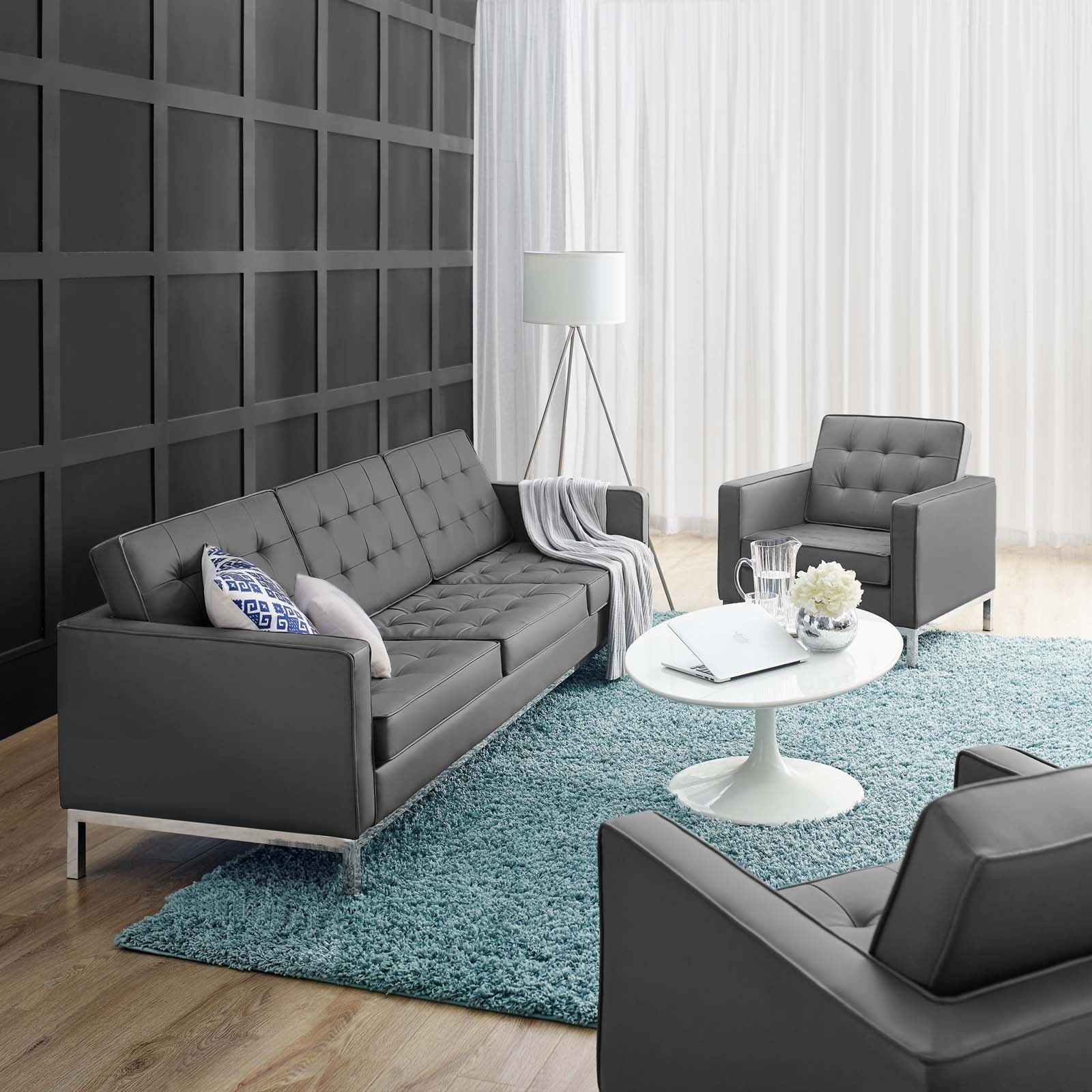 Chaise sans accoudoirs rembourrée en duvet Commix