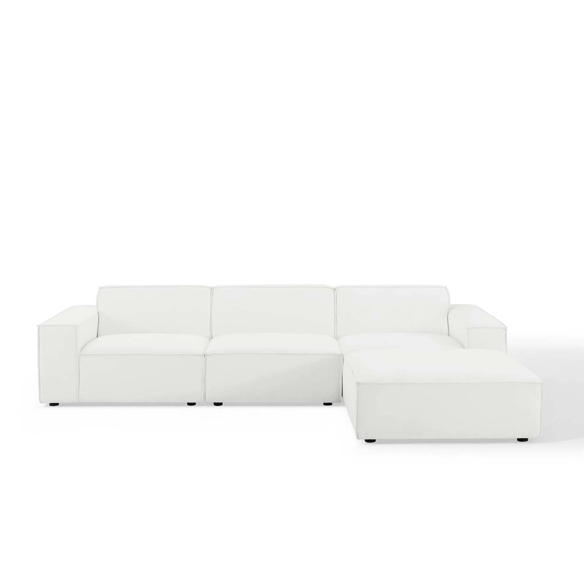 Chaise sans accoudoirs rembourrée en duvet Commix