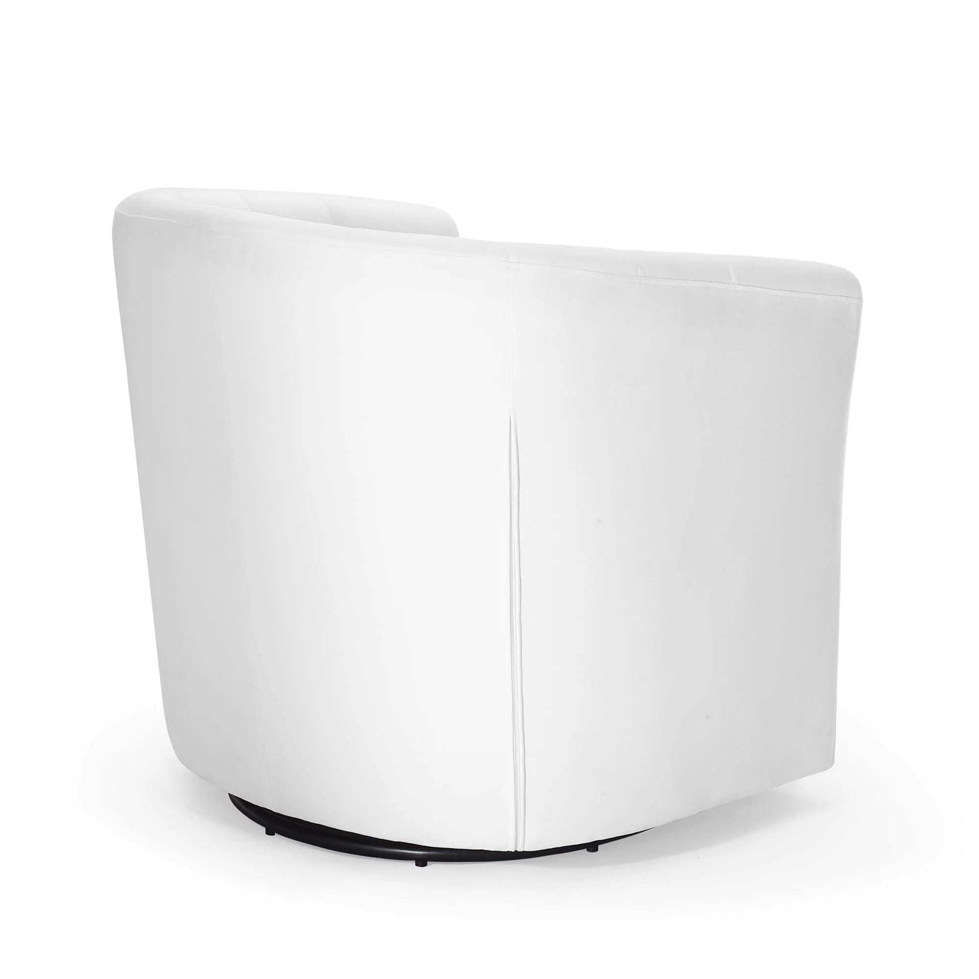 Fauteuil pivotant capitonné en velours haute performance Prospect